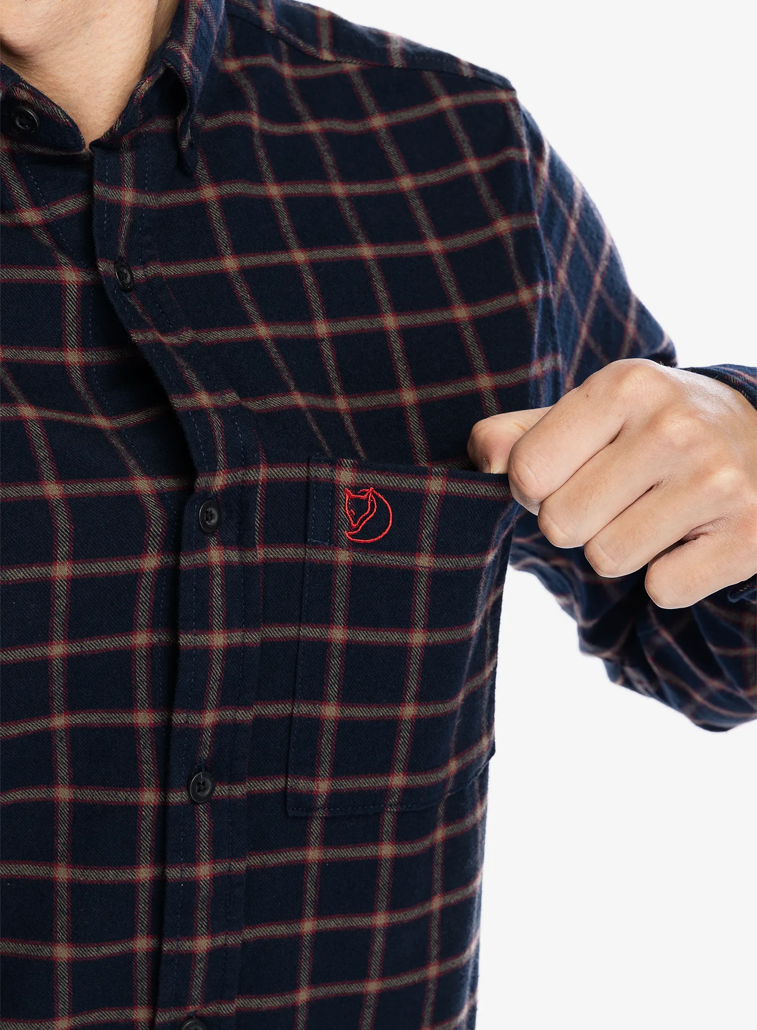Сорочка Fjallraven Ovik Flannel Shirt - dark navy