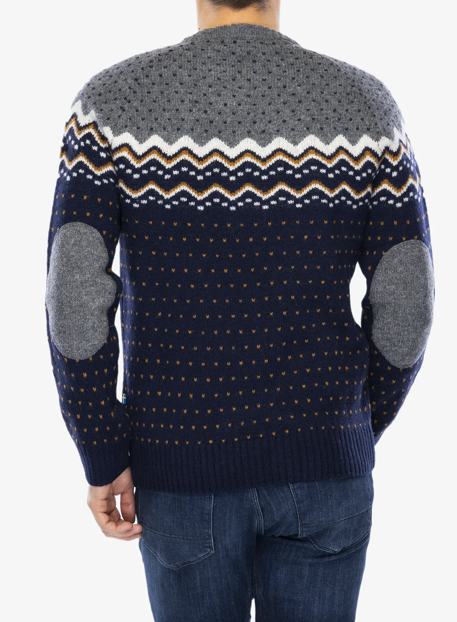 Светр Fjallraven Ovik Knit Sweater - dark navy/navy