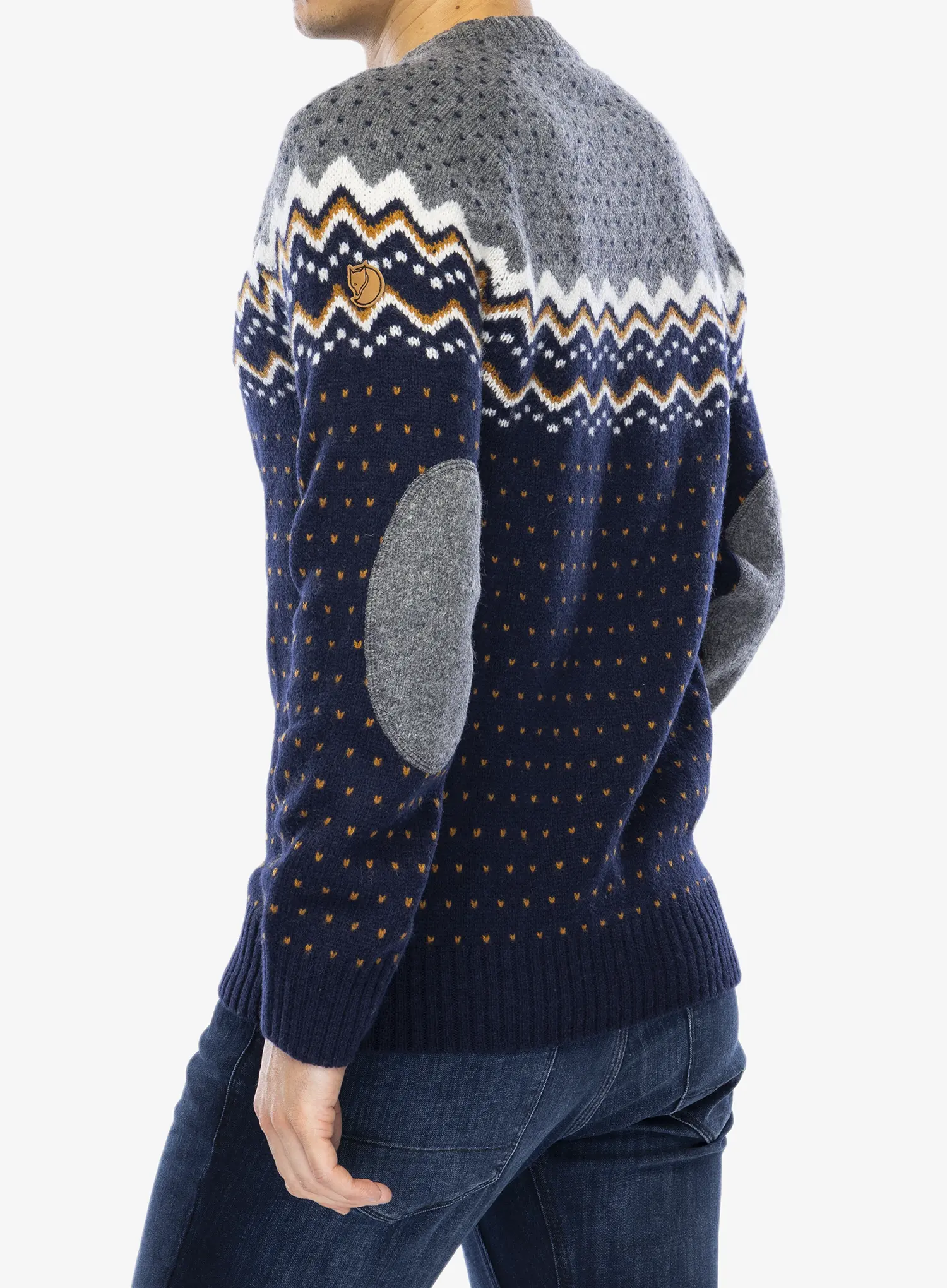 Светр Fjallraven Ovik Knit Sweater - dark navy/navy