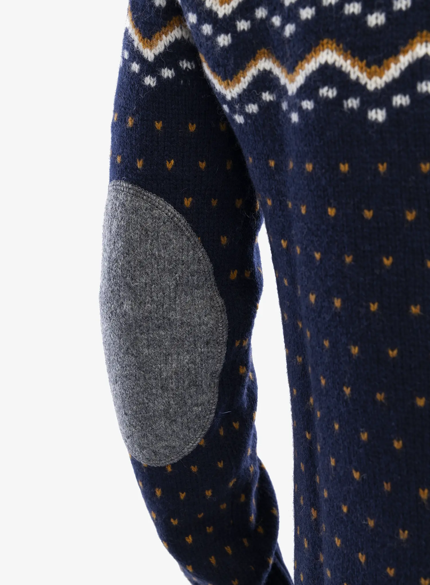 Светр Fjallraven Ovik Knit Sweater - dark navy/navy