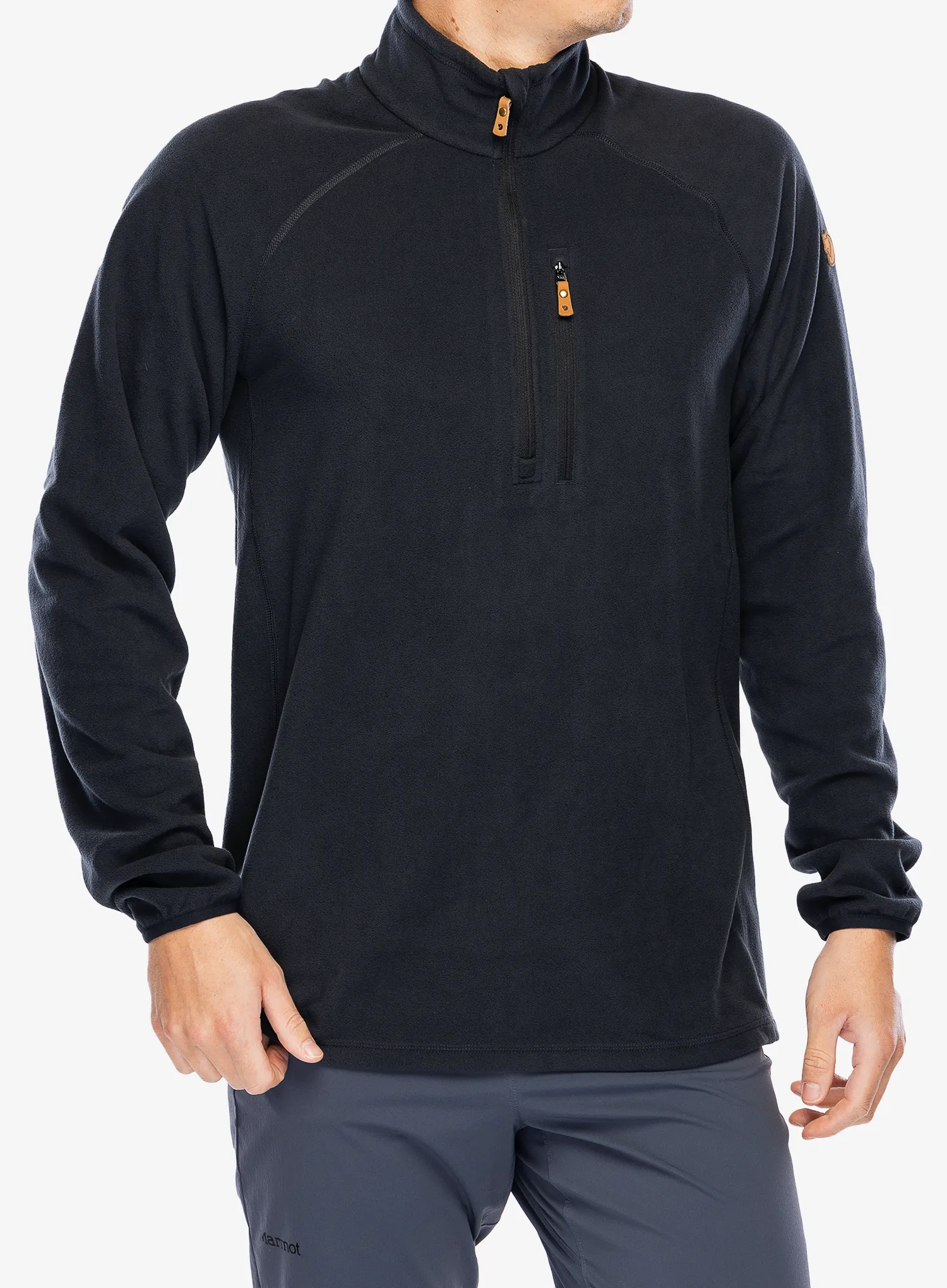 Кофта флісова Fjallraven Ovik Lite Fleece Half Zip - black