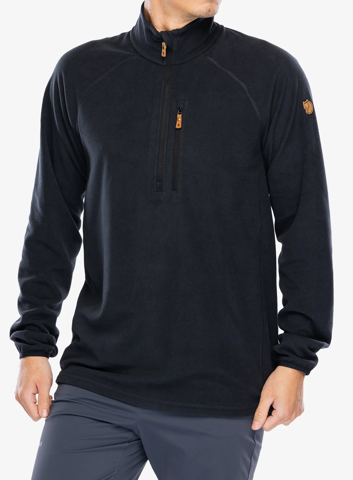 Кофта флісова Fjallraven Ovik Lite Fleece Half Zip - black