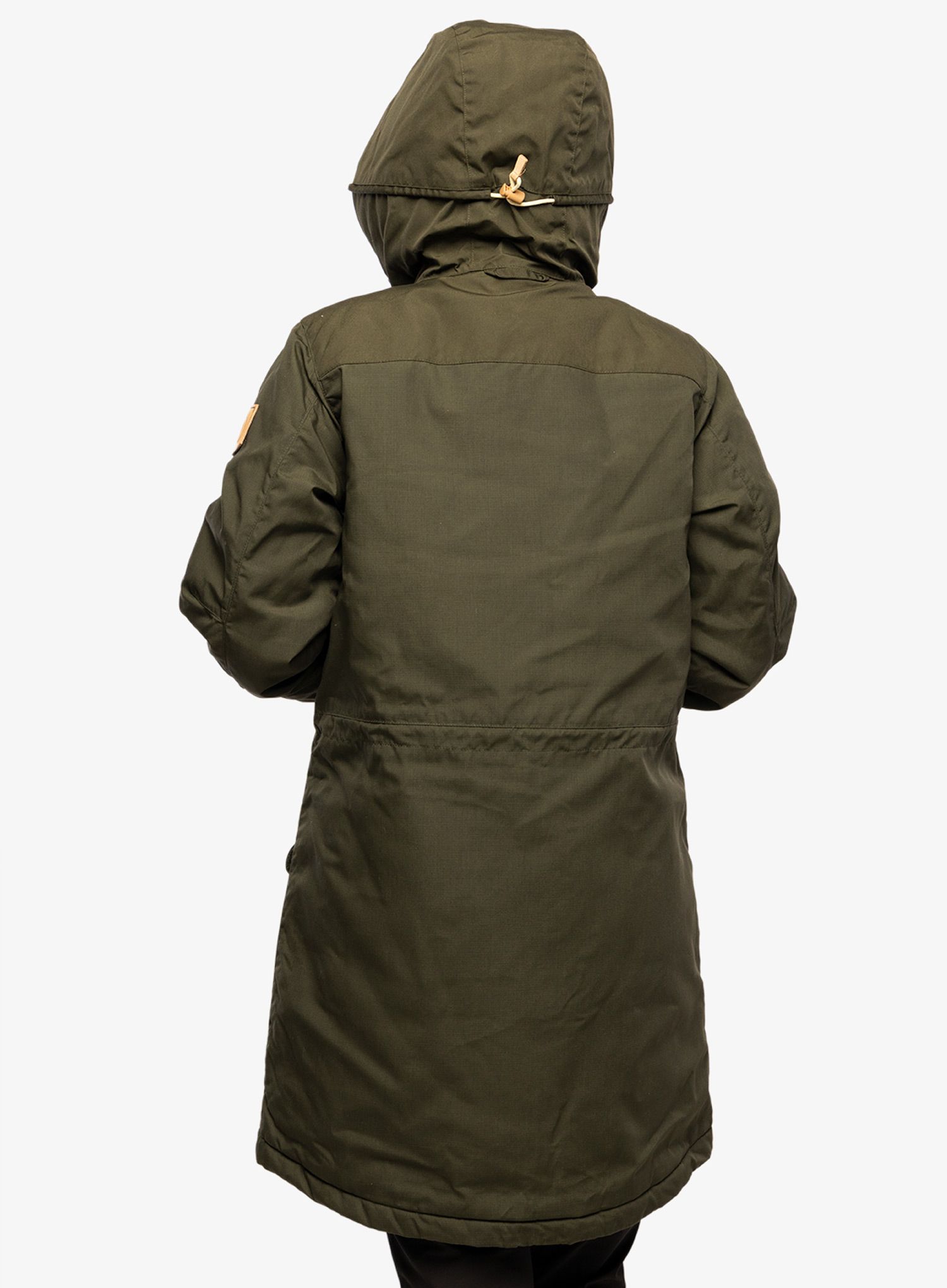 Плащ жіночий Fjallraven Singi Wool Padded Parka - deep forest