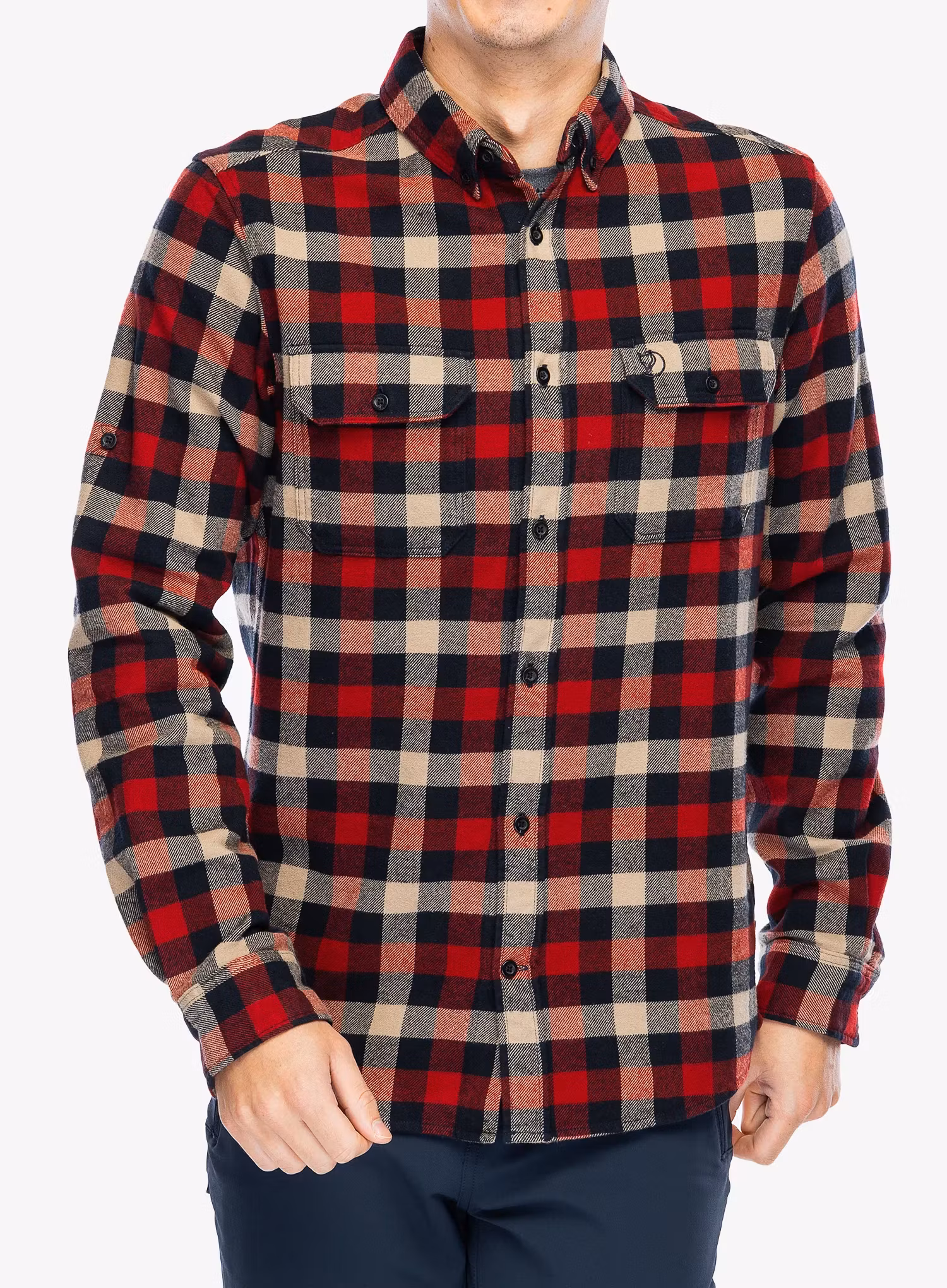Сорочка Fjallraven Skog Shirt - dark navy/red