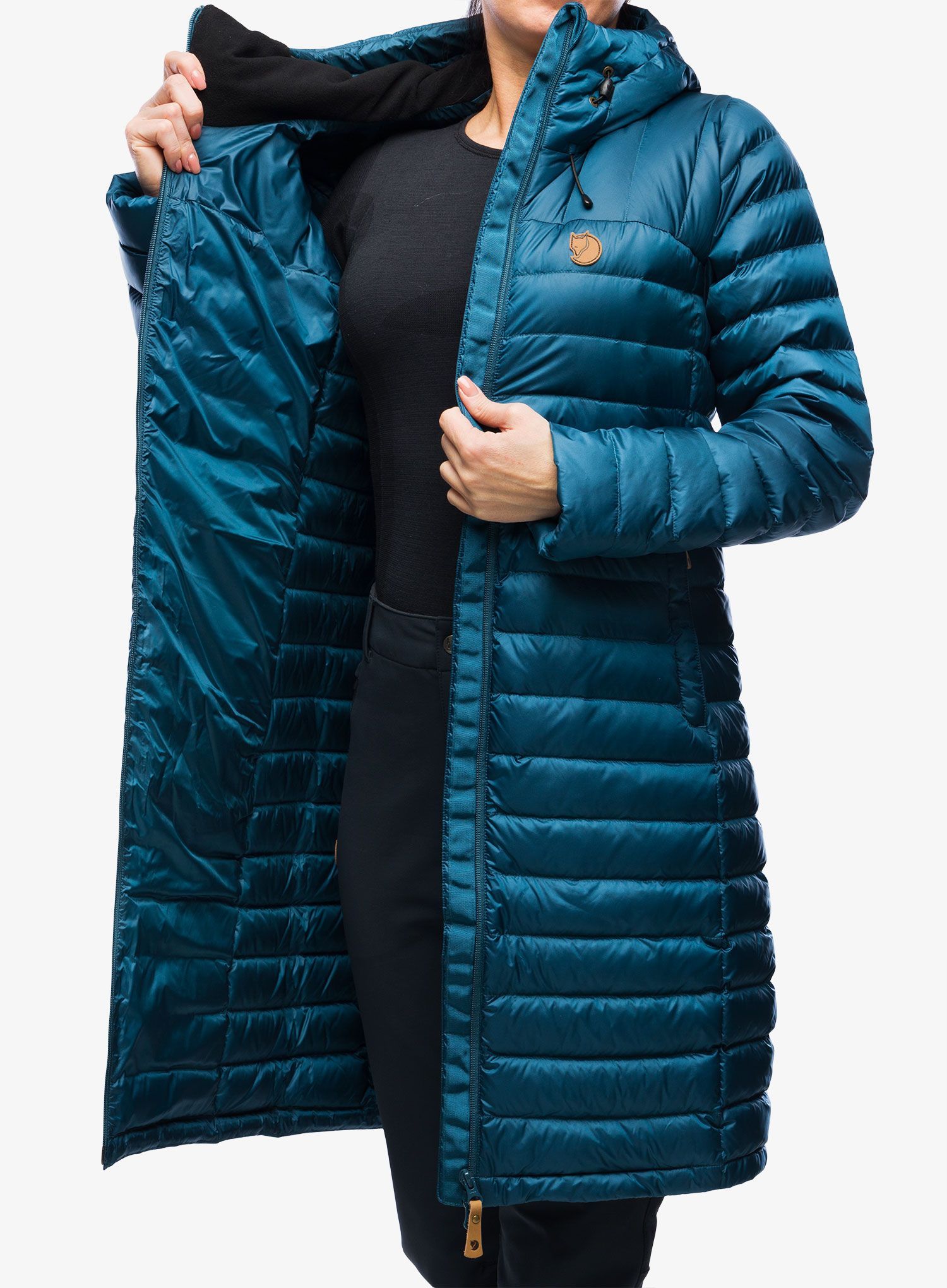 Плащ пуховий жіночий Fjallraven Snow Flake Parka - deep sea