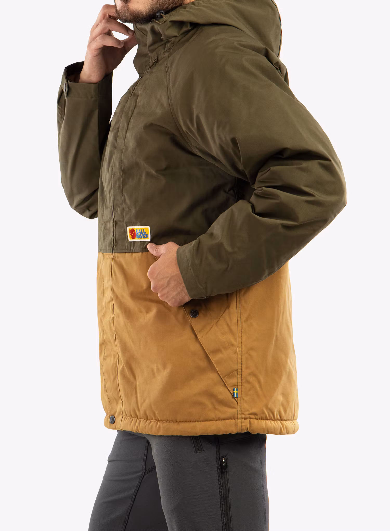 Куртка утеплена Fjallraven Vardag Lite Padded Jacket - laurel green/buckwheat brown