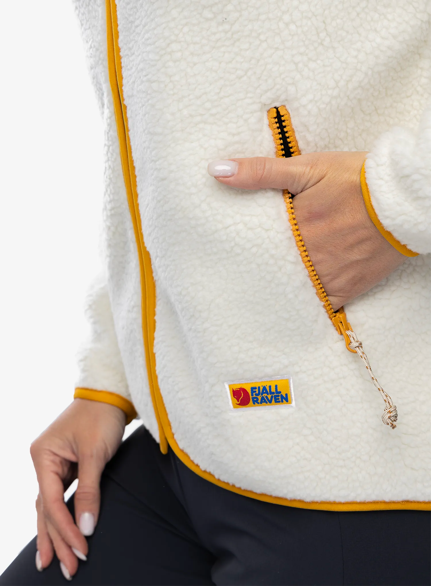 Фліска жіноча Fjallraven Vardag Pile Fleece - chalk white