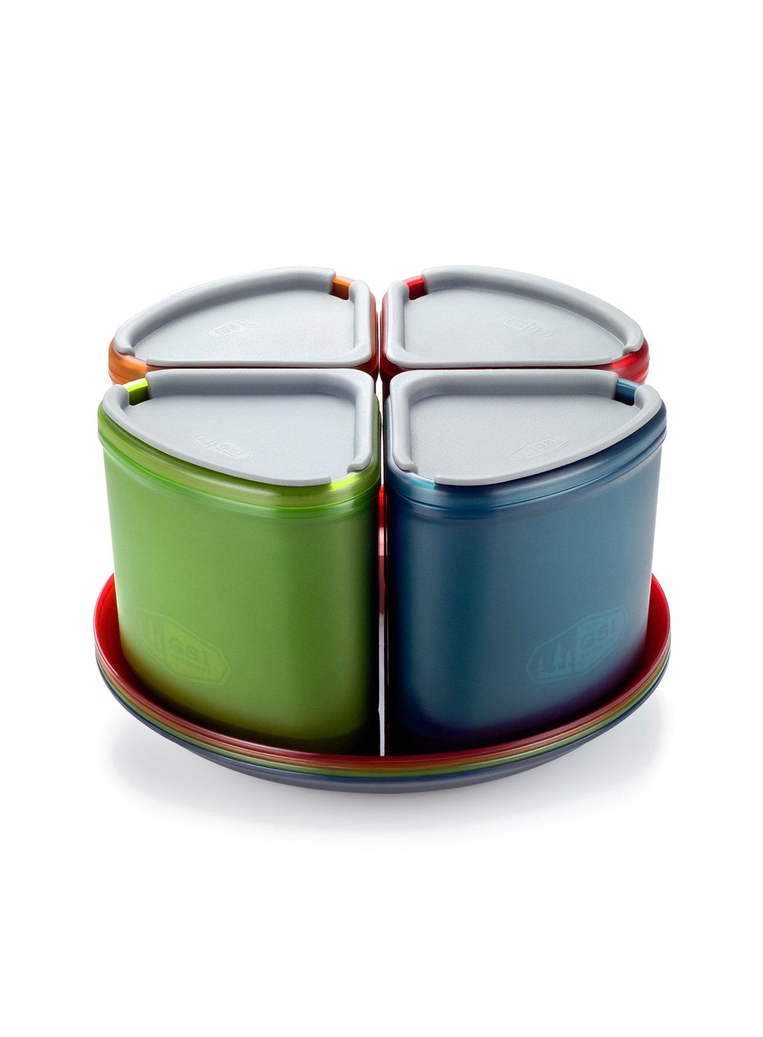 Посуд туристичний GSI Infinity 4 Person Compact Tableset - multicolor