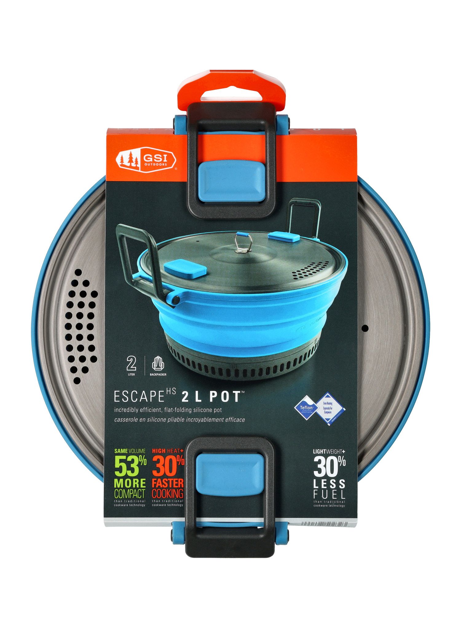 Каструля туристична GSI Outdoors Escape HS 2L Pot - blue