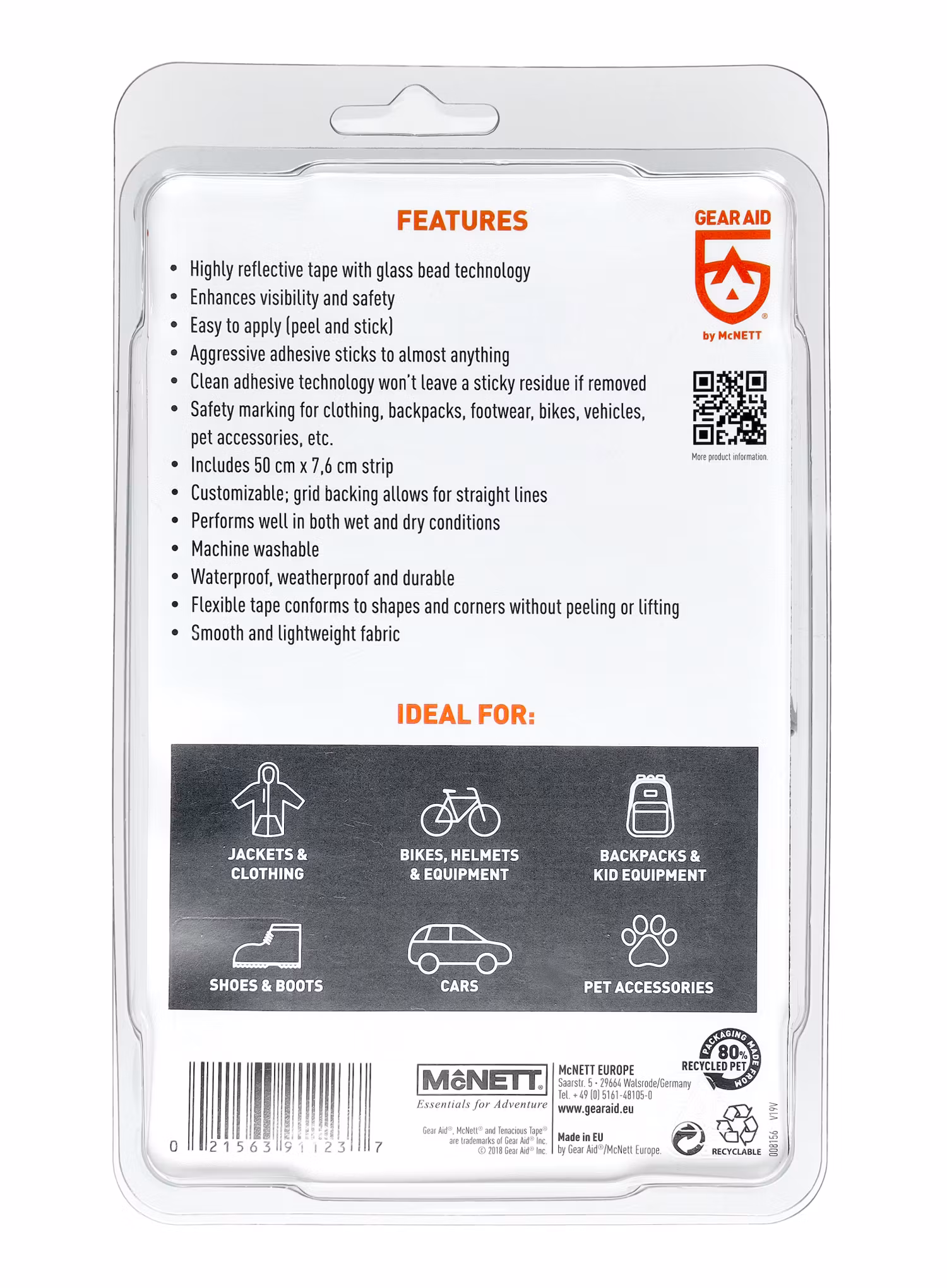 Стрічка Gear Aid Reflective Tenacious Tape