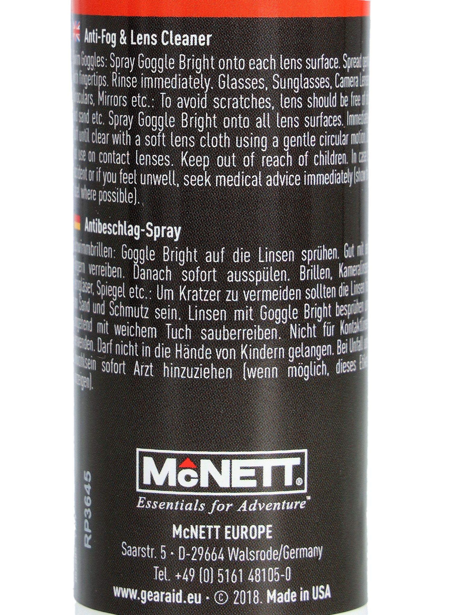 Спрей Gear Aid Anti-Fog Cleaner