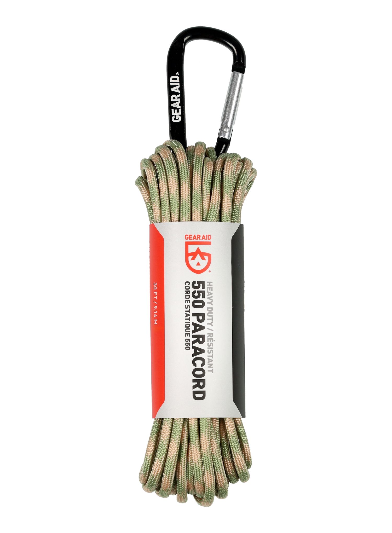 Мотузка Gear Aid Heavy-Duty 550 Paracord 9 m - sage/tan