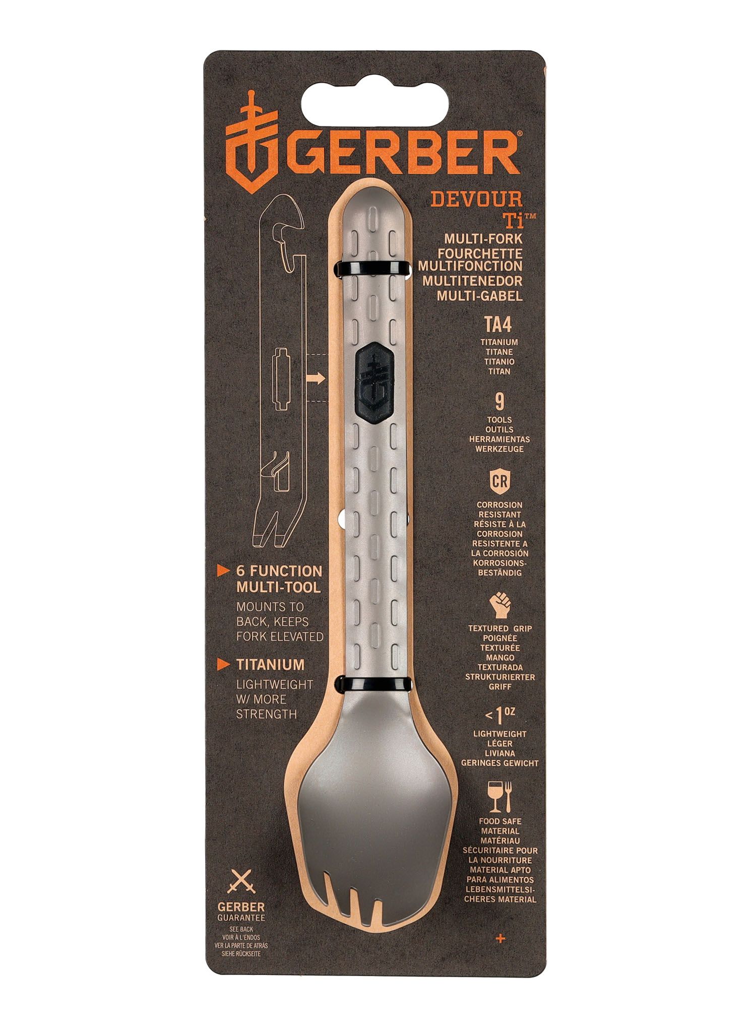 Ложка-виделка Gerber Devour - titanium