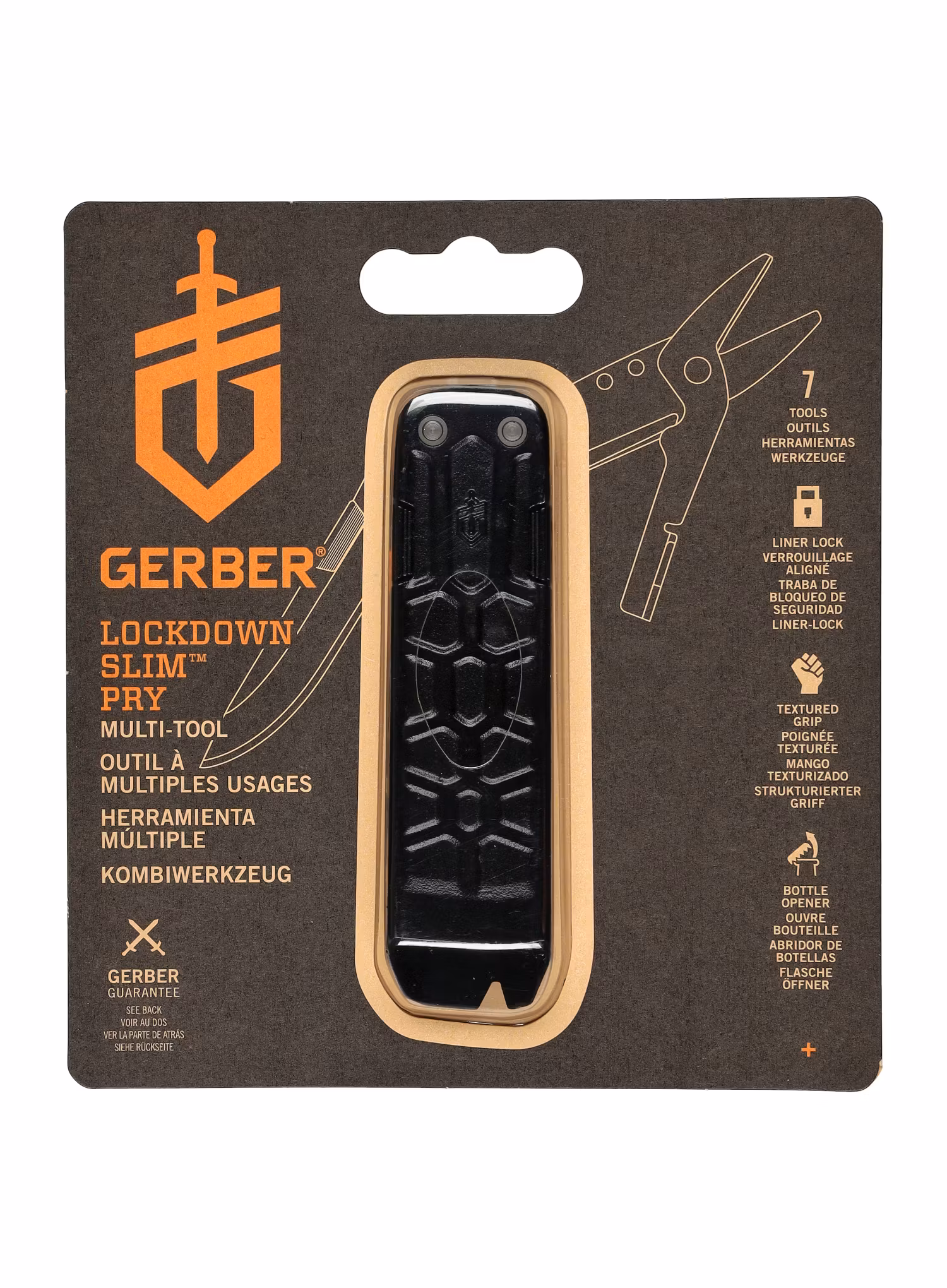 Мультитул Gerber Lockdown Slim Pry - onyx