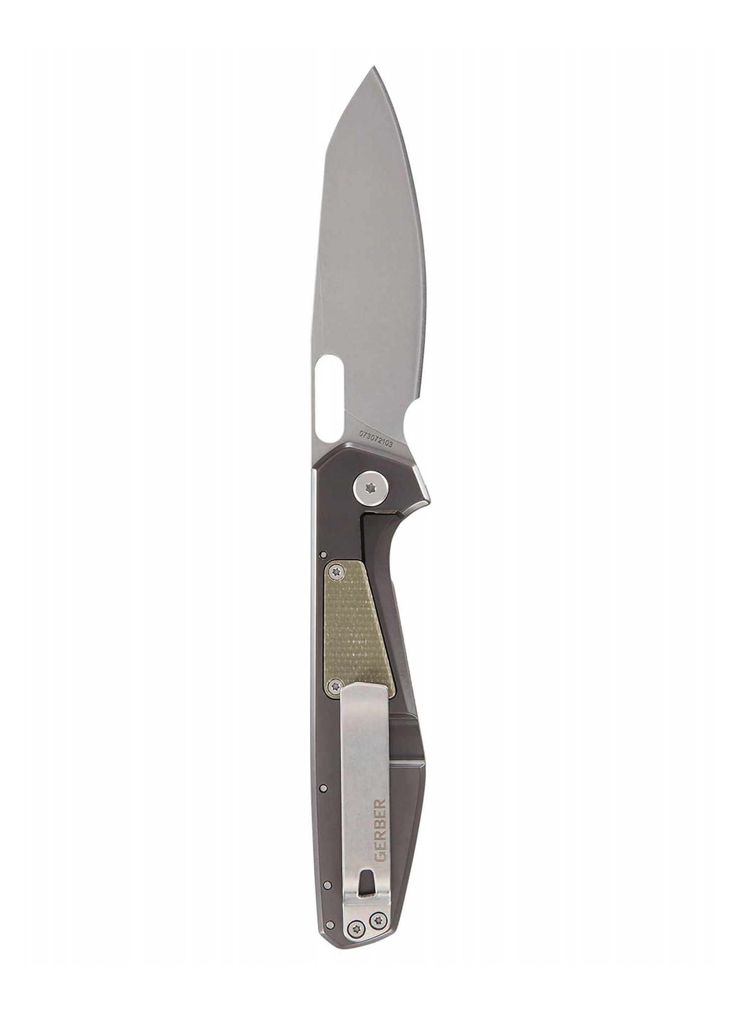 Ніж туристичний складний Gerber Slimsada D2 - olive