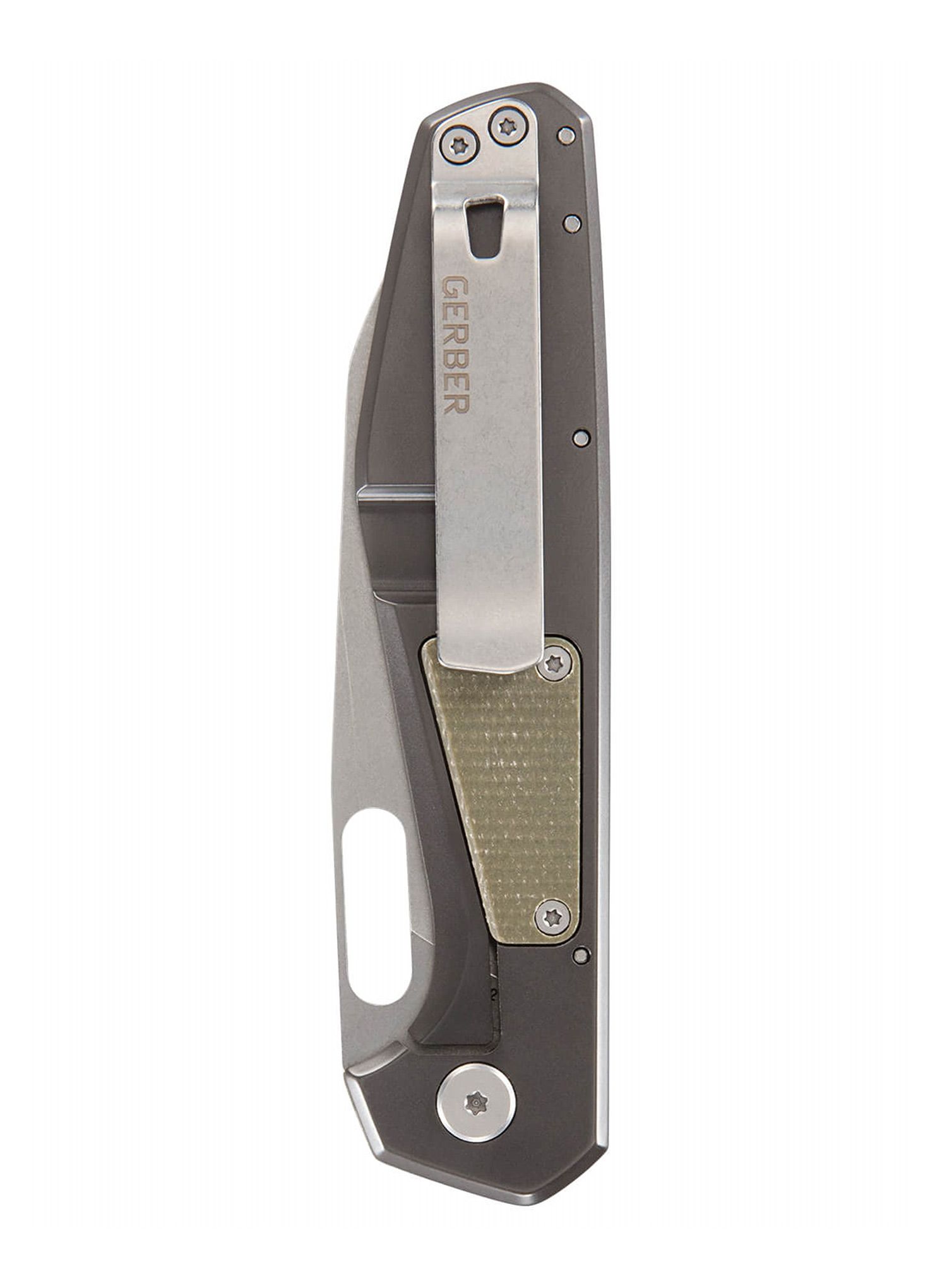 Ніж туристичний складний Gerber Slimsada D2 - olive