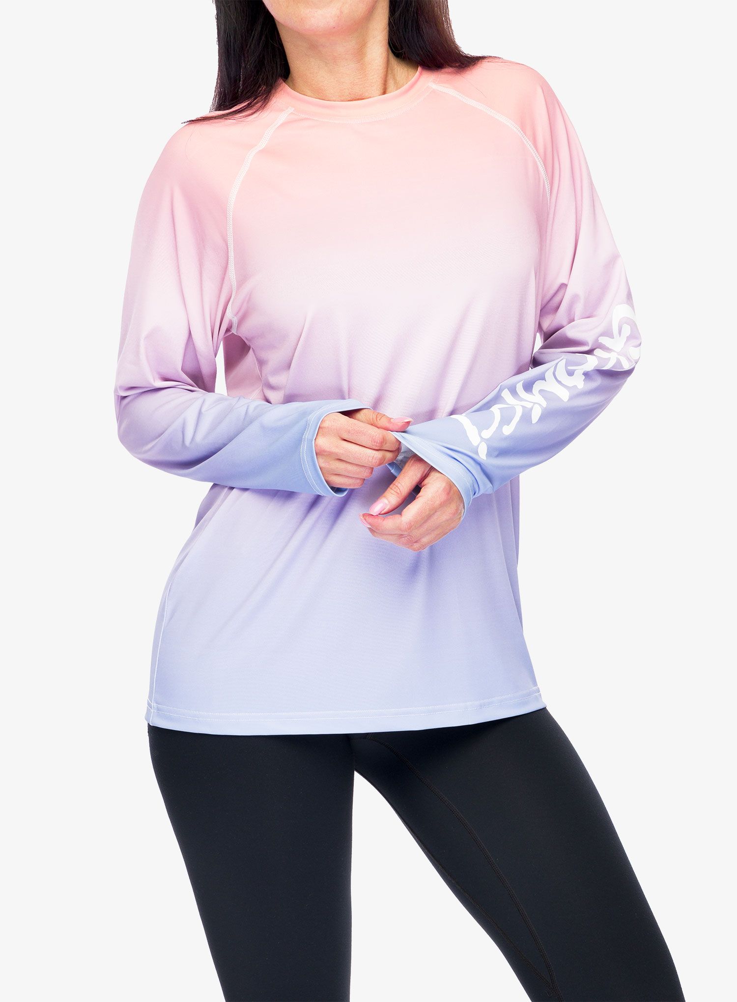 Лонгслів Gramicci Upf-Shield Long Sleeve Top - gradation blue