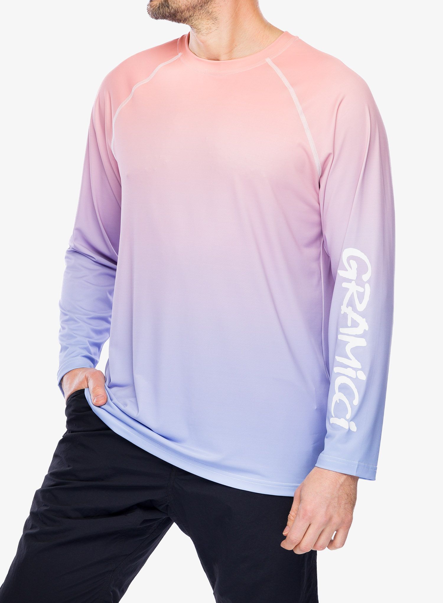 Лонгслів Gramicci Upf-Shield Long Sleeve Top - gradation blue