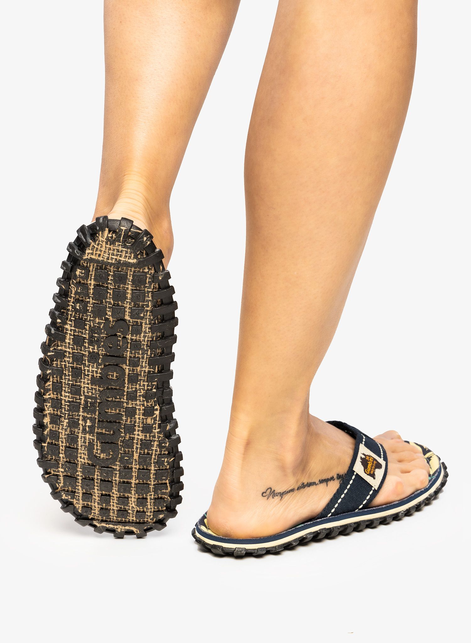 В'єтнамки Gumbies Islander Canvas Flip-Flops - blue hibiscus