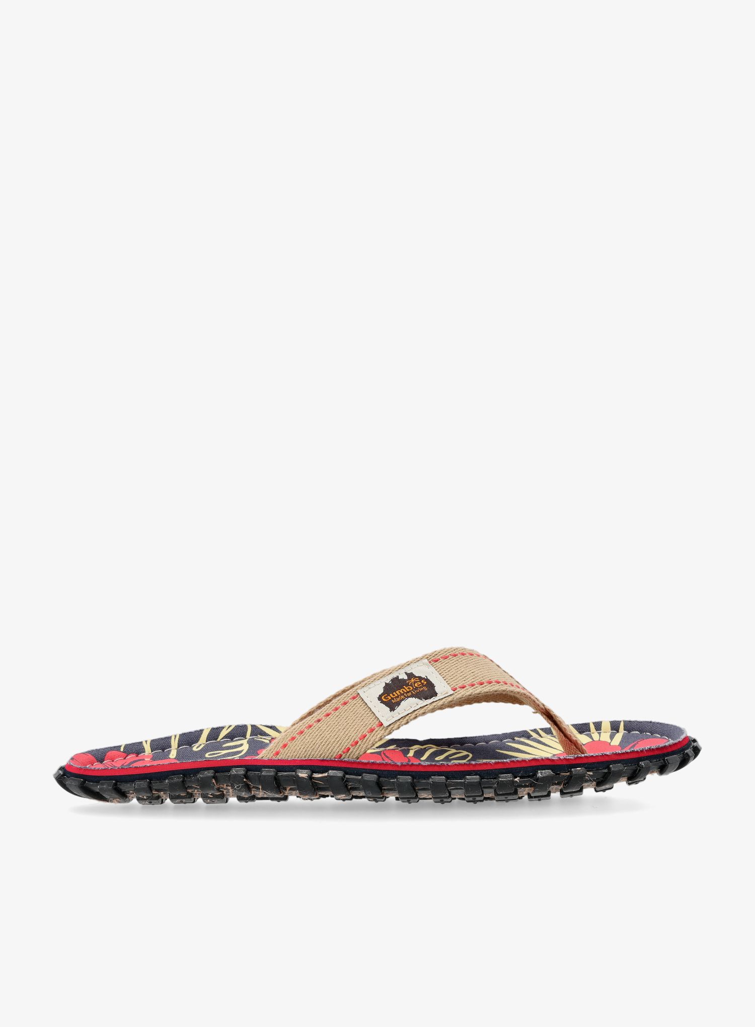 В'єтнамки Gumbies Islander Canvas Flip-Flops - denim hibiscus