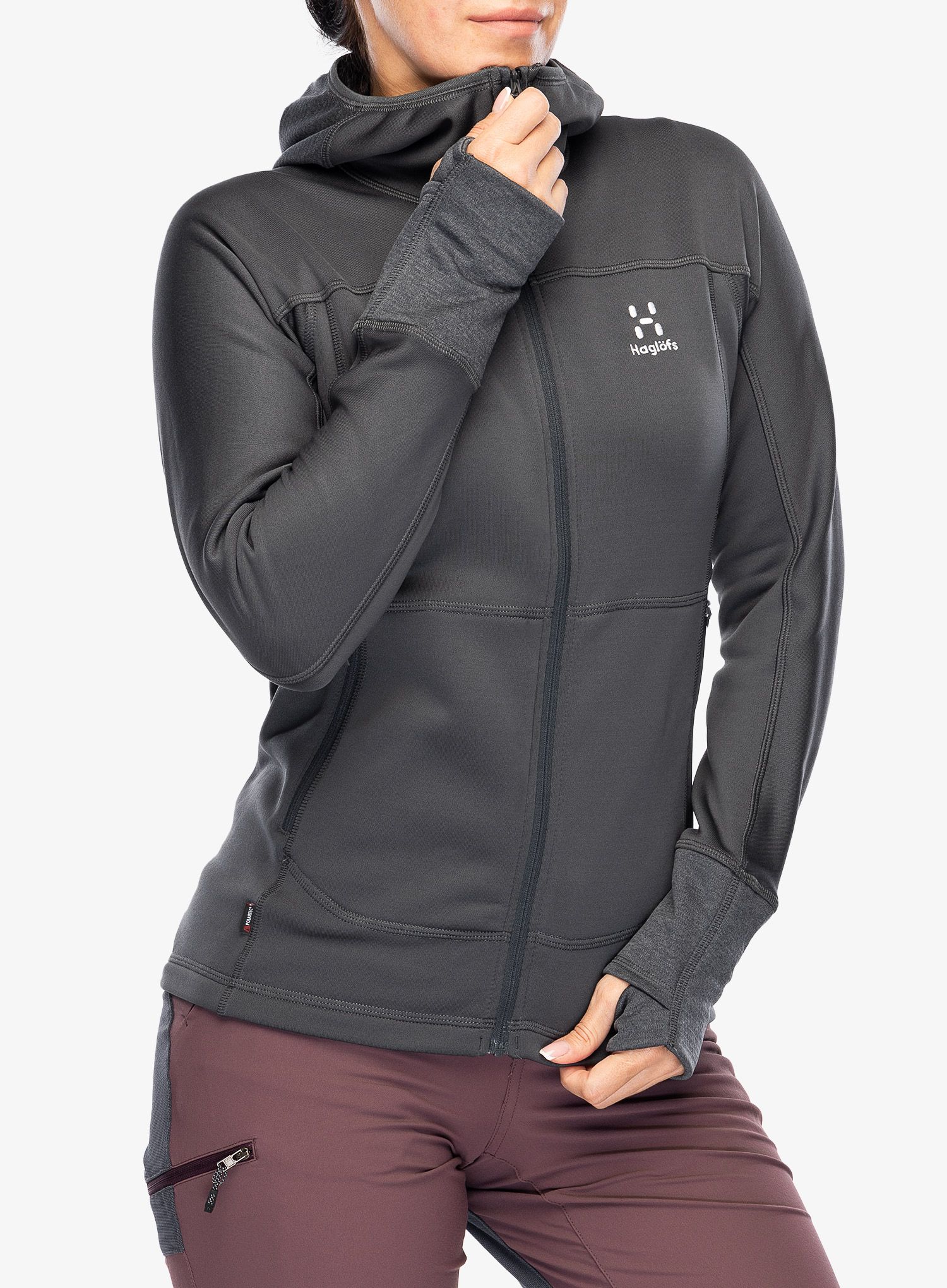 Кофта з каптуром жіноча Haglofs Betula Hood - magnetite