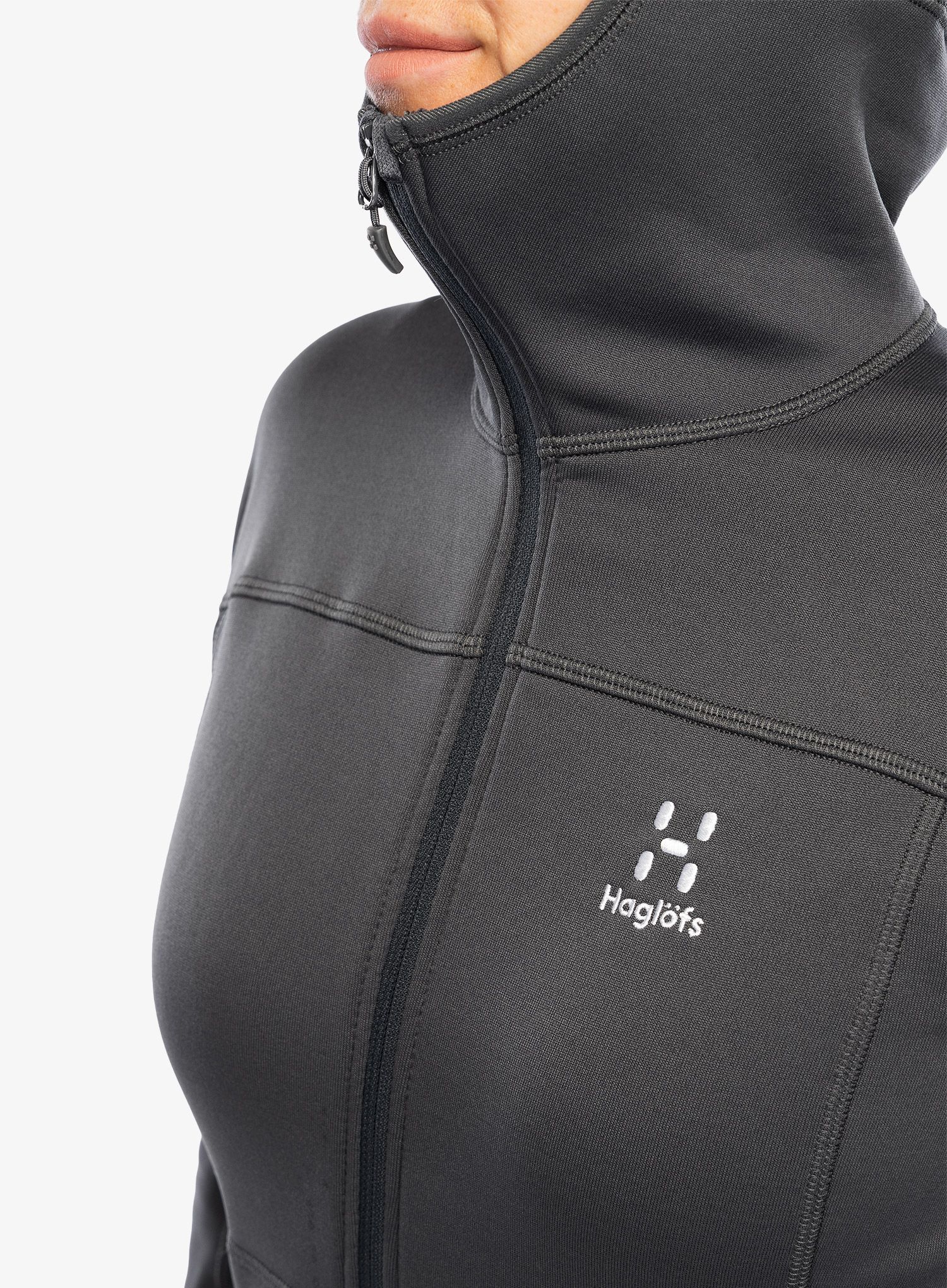 Кофта з каптуром жіноча Haglofs Betula Hood - magnetite