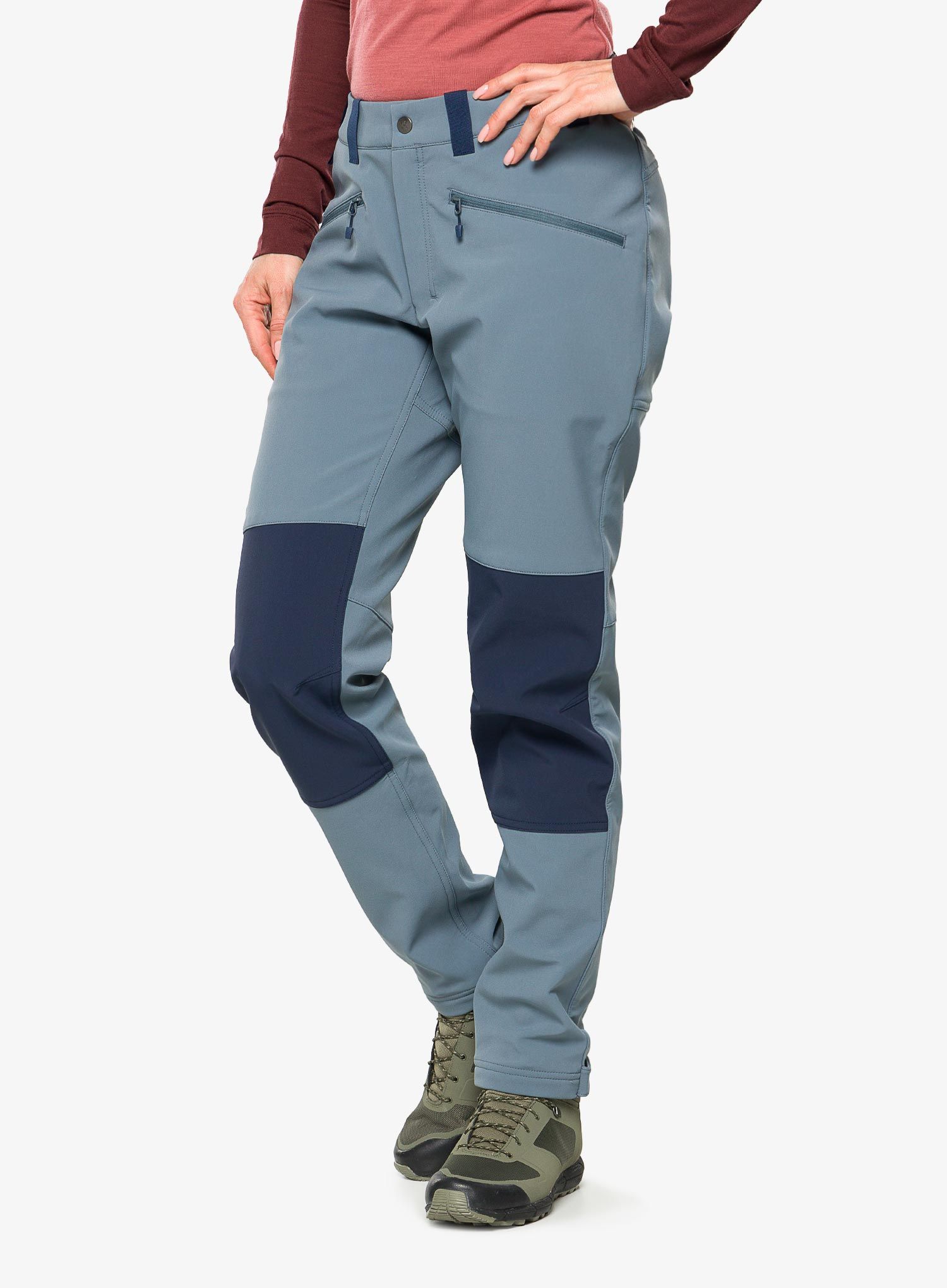 Штани softshell жіночі Haglofs Chilly Softshell Pant - steel blue/tarn blue
