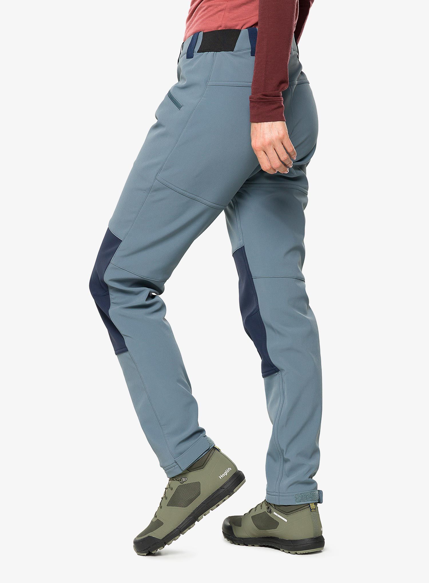 Штани softshell жіночі Haglofs Chilly Softshell Pant - steel blue/tarn blue