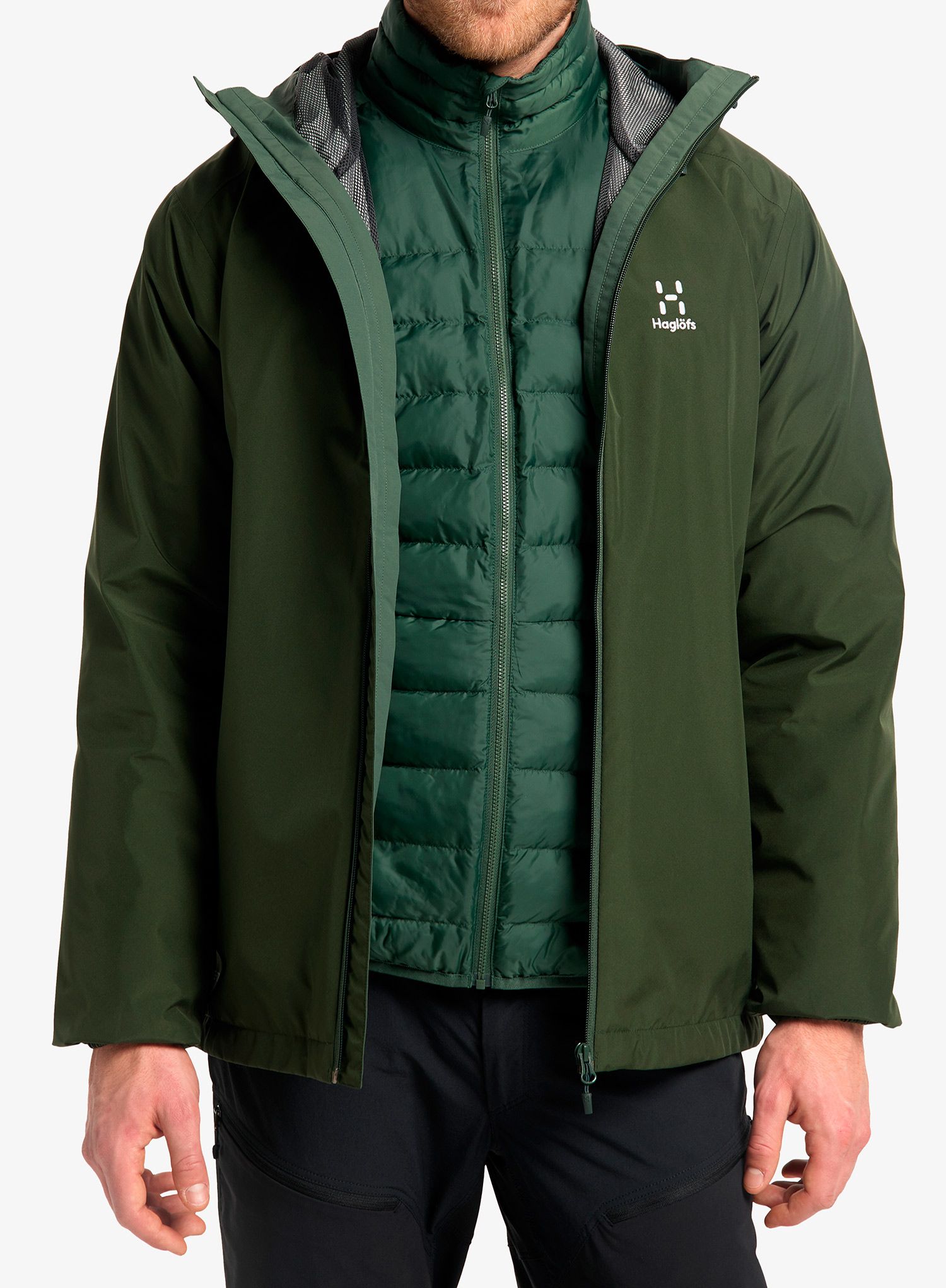 Куртка 3в1 Haglofs Eldstad 3-in-1 Mimic GTX Jacket - seaweed green