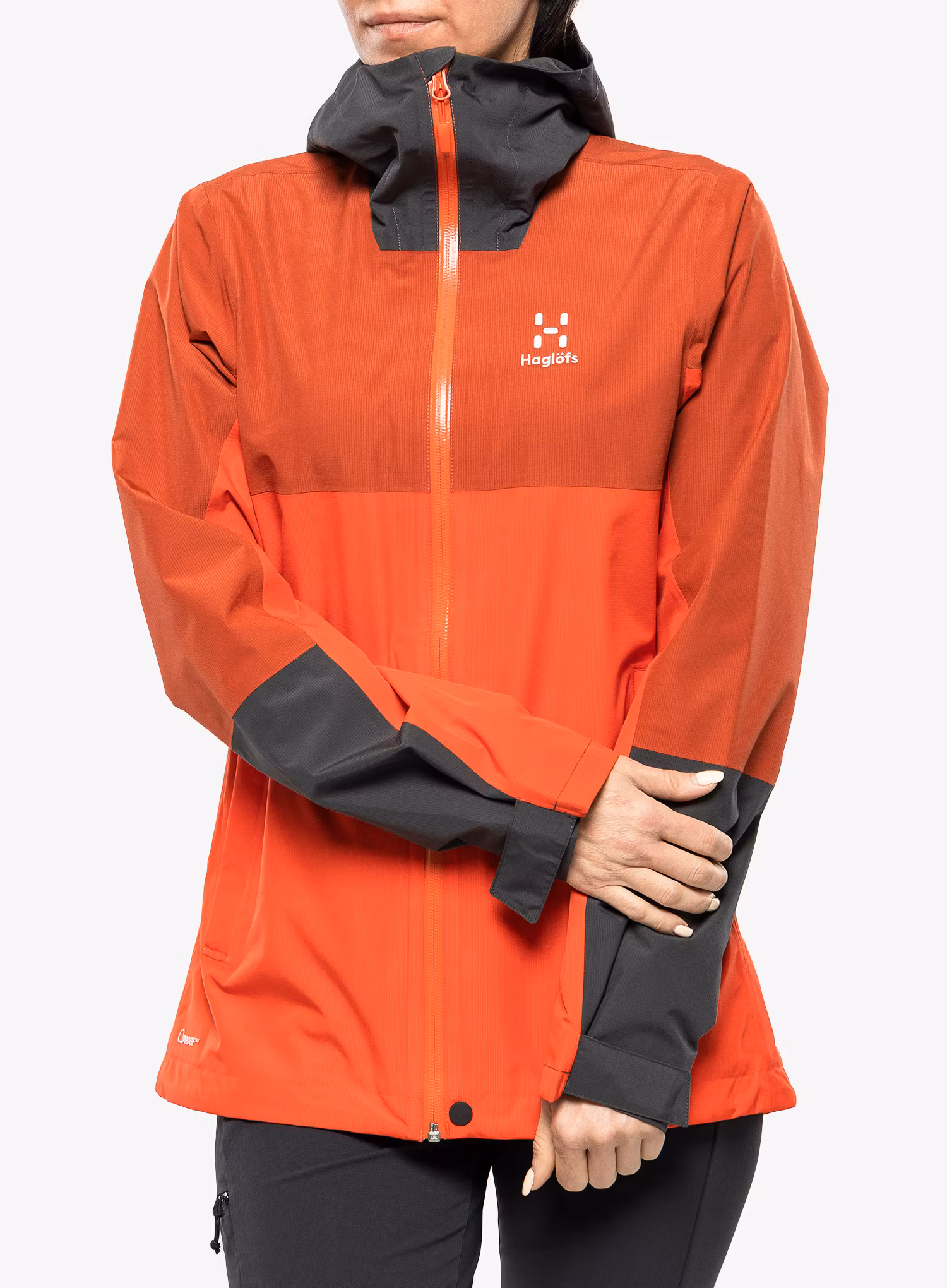 Куртка дощовик жіноча Haglofs Finch Proof Jacket - poppy red/corrosion