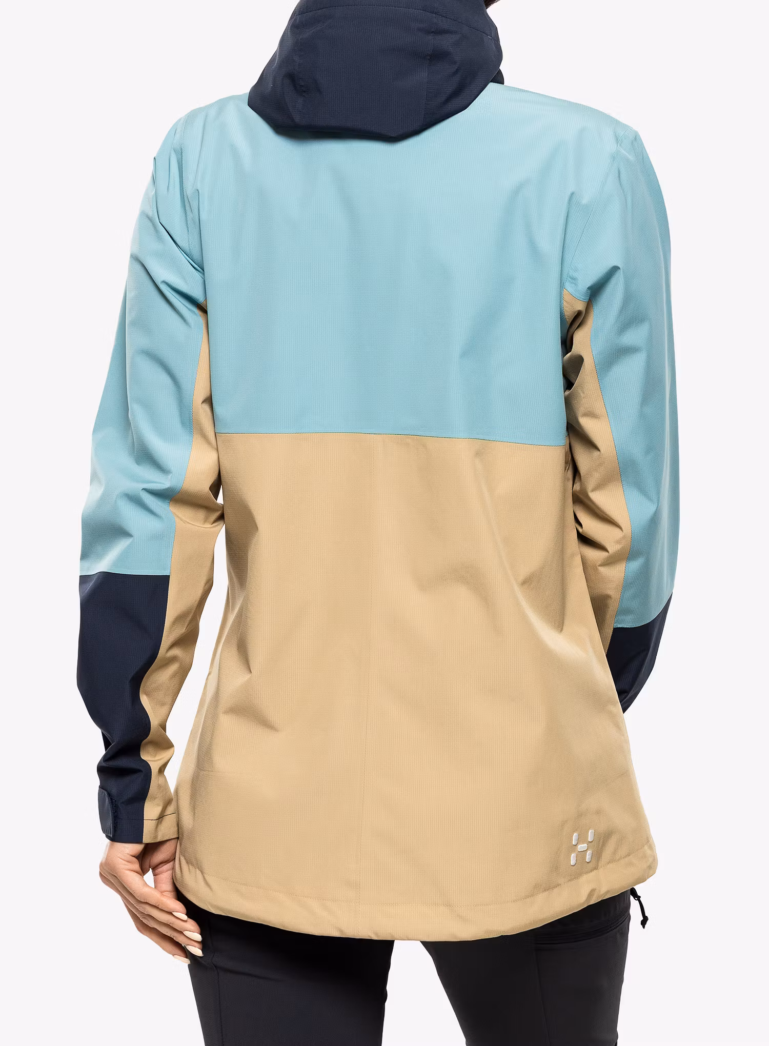 Куртка дощовик жіноча Haglofs Finch Proof Jacket - sand/frost blue