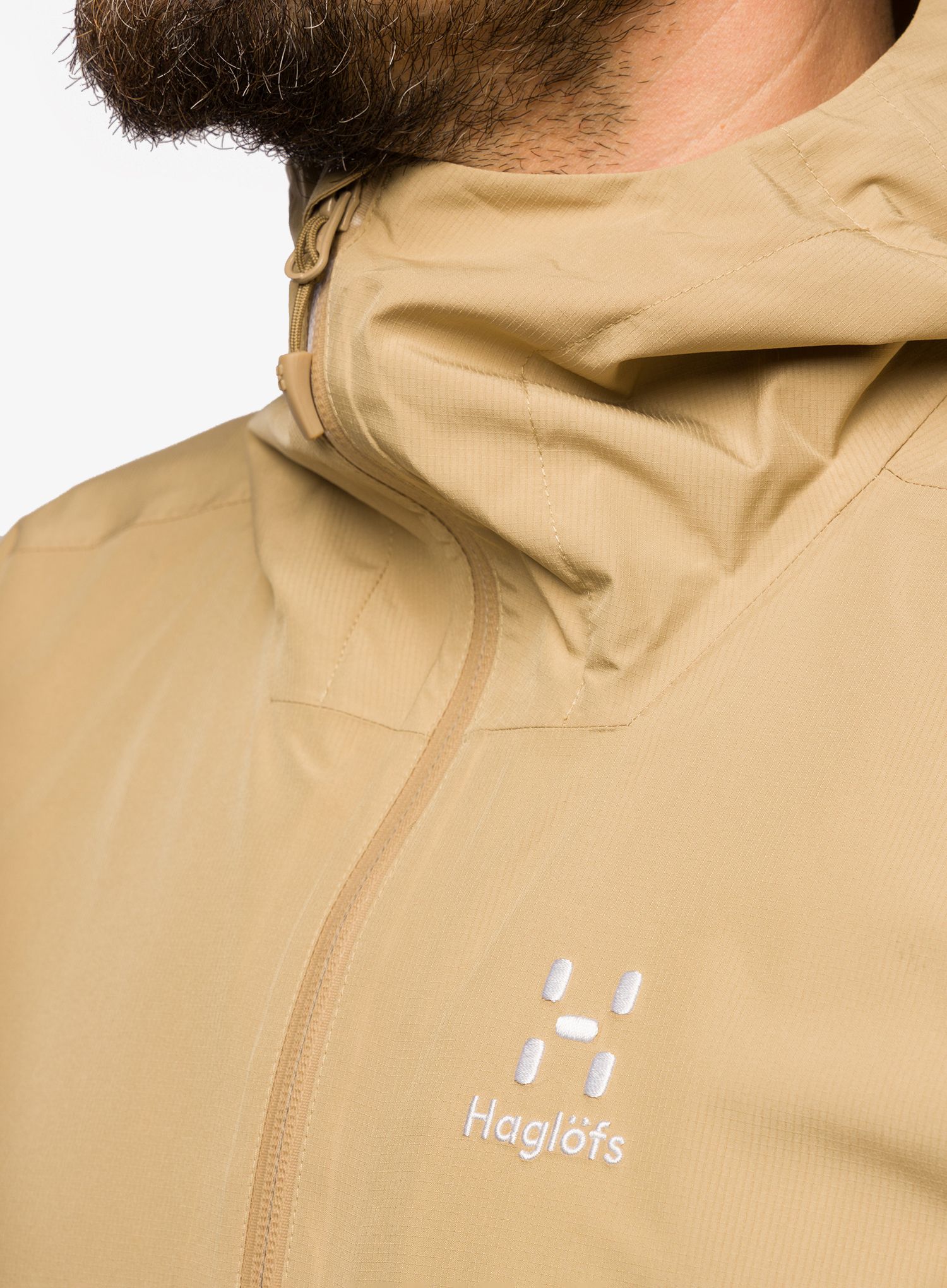 Куртка дощовик Haglofs Finch Proof Jacket - sand/tarn blue