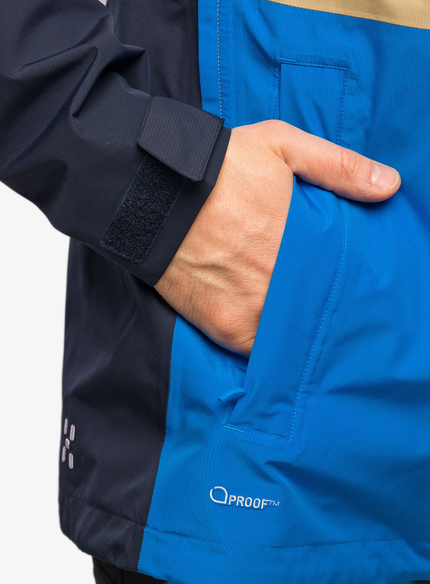 Куртка дощовик Haglofs Finch Proof Jacket - sand/tarn blue