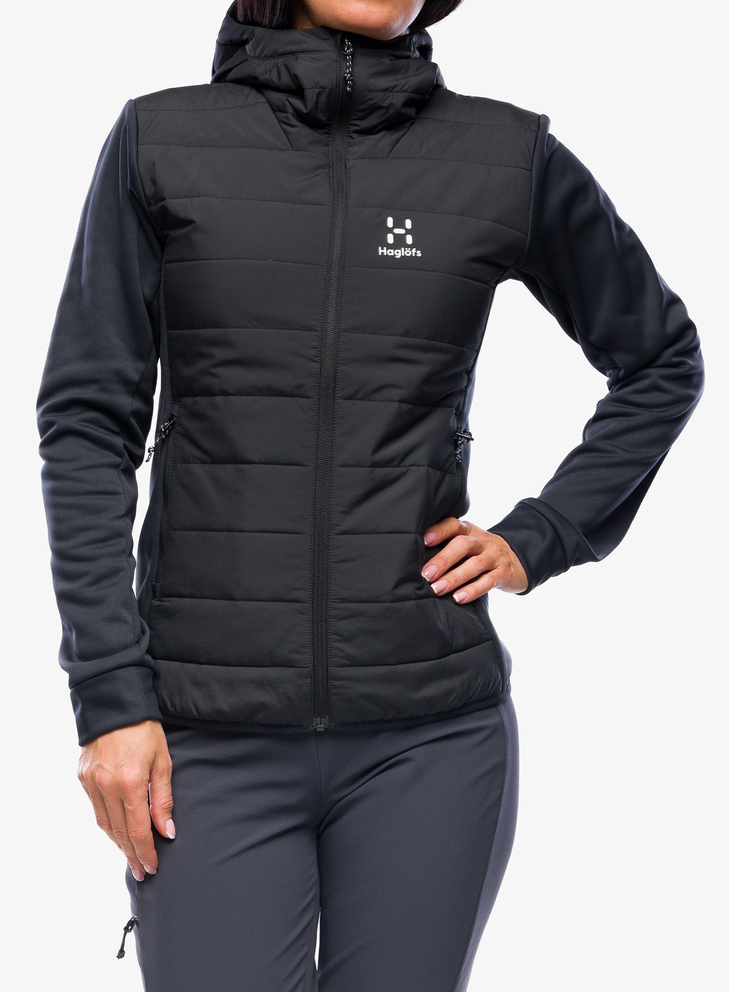 Куртка жіноча Haglofs Hybrid Insulation Hood - true black