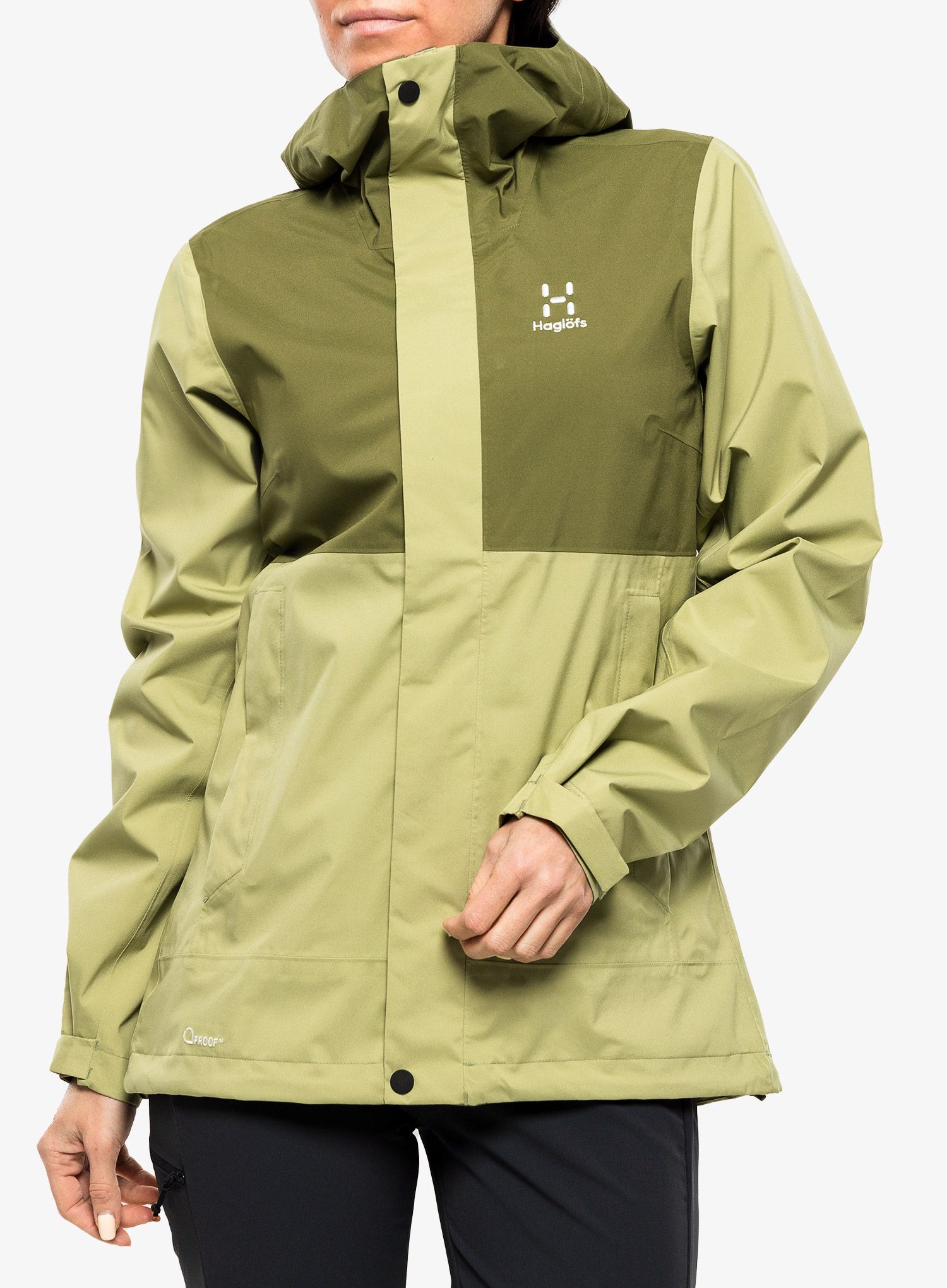 Куртка дощовик жіноча Haglofs Koyal Proof Jacket - thyme green/olive green
