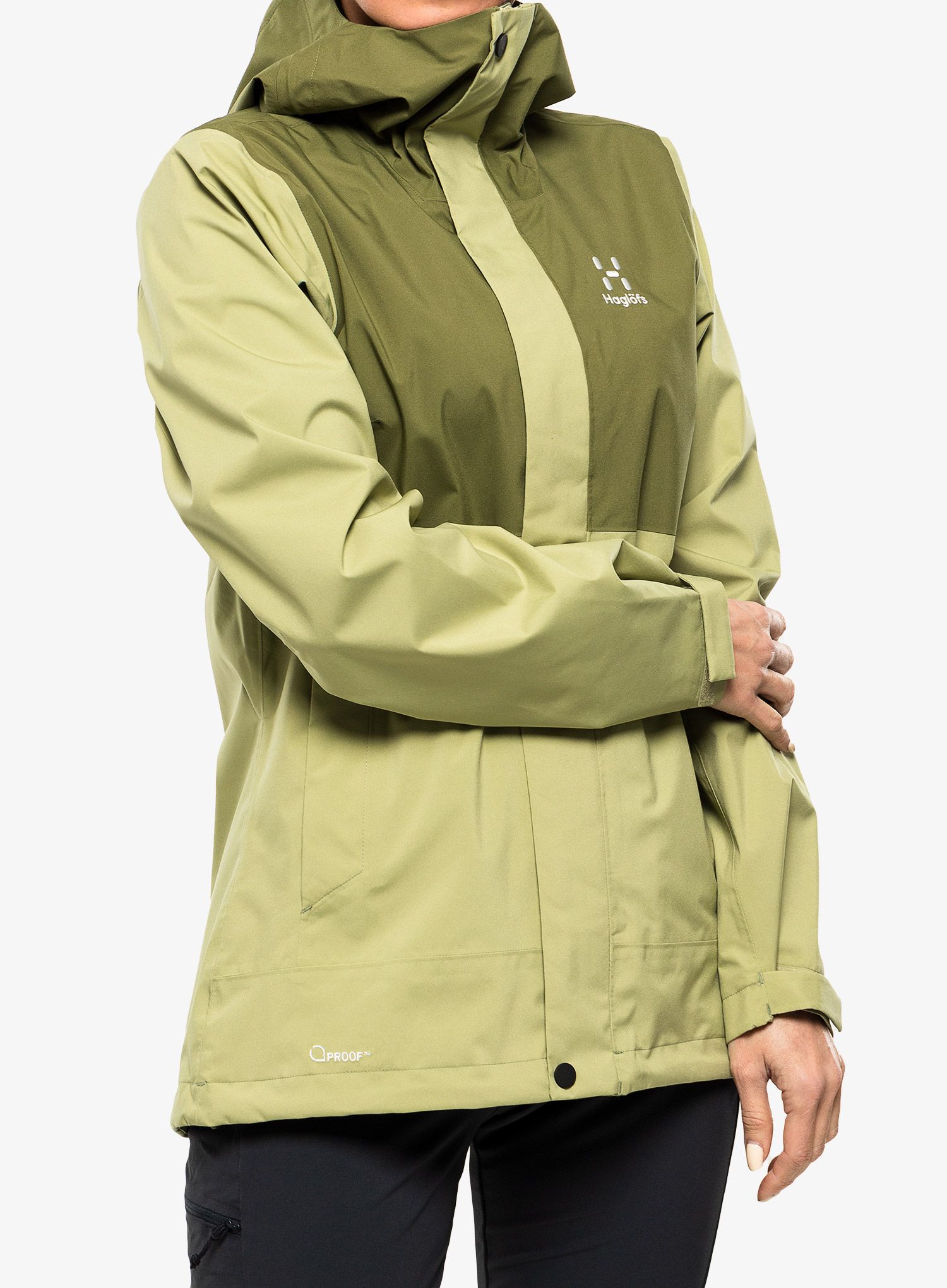 Куртка дощовик жіноча Haglofs Koyal Proof Jacket - thyme green/olive green