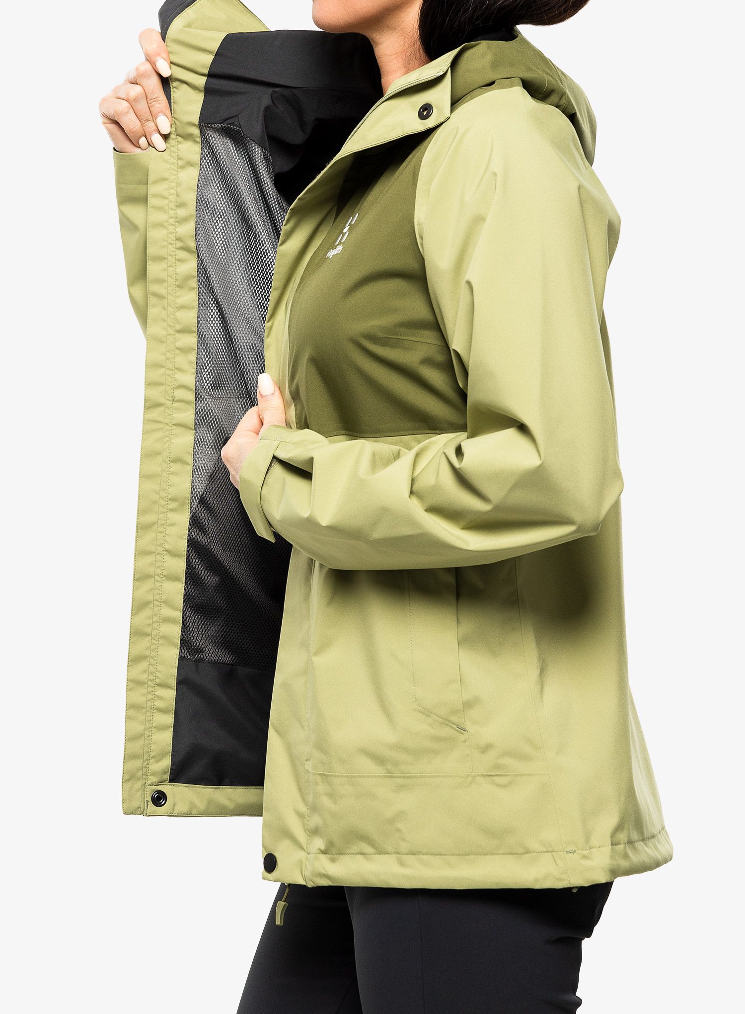 Куртка дощовик жіноча Haglofs Koyal Proof Jacket - thyme green/olive green