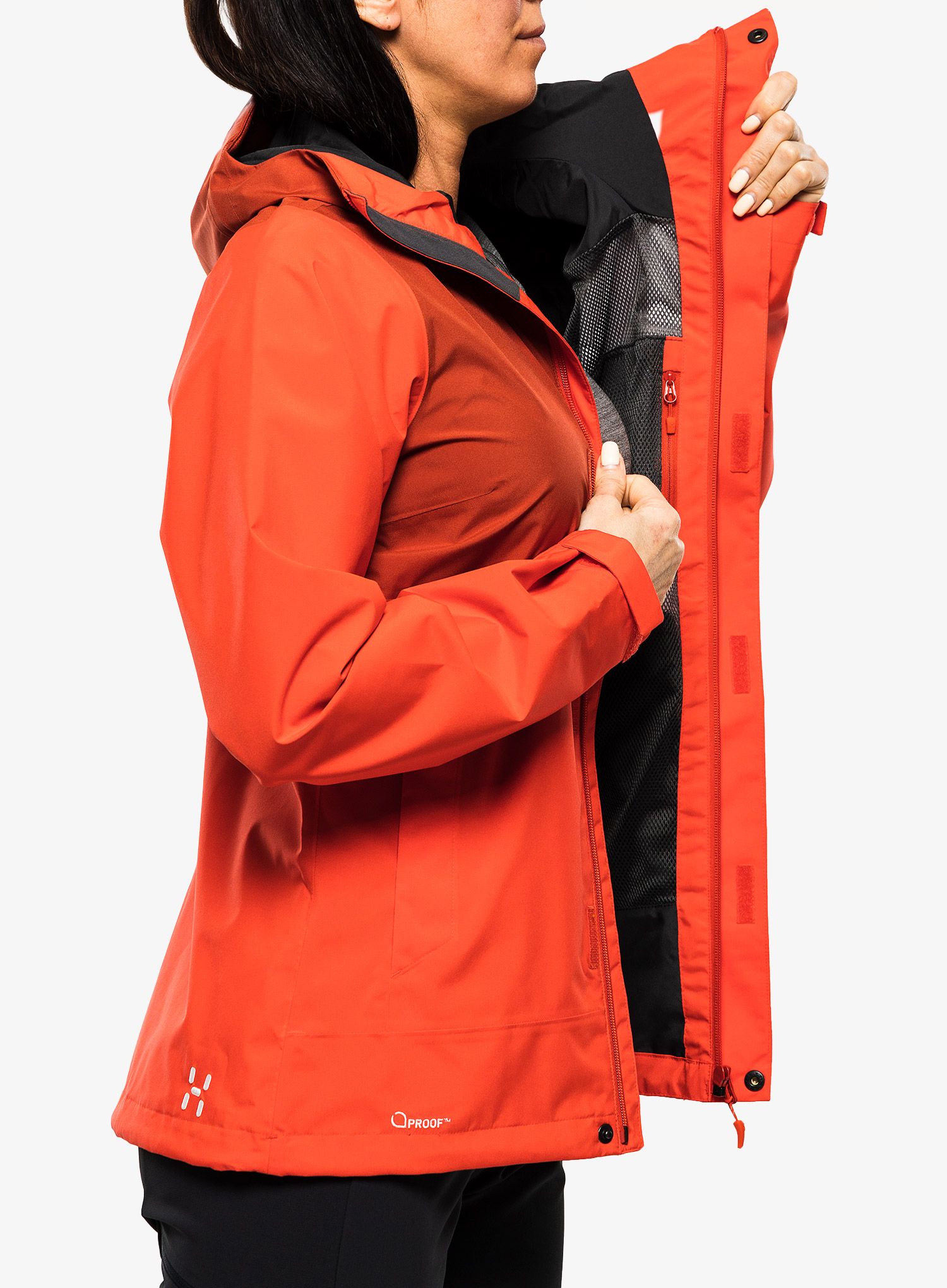 Куртка дощовик жіноча Haglofs Koyal Proof Jacket - poppy red/corrosion