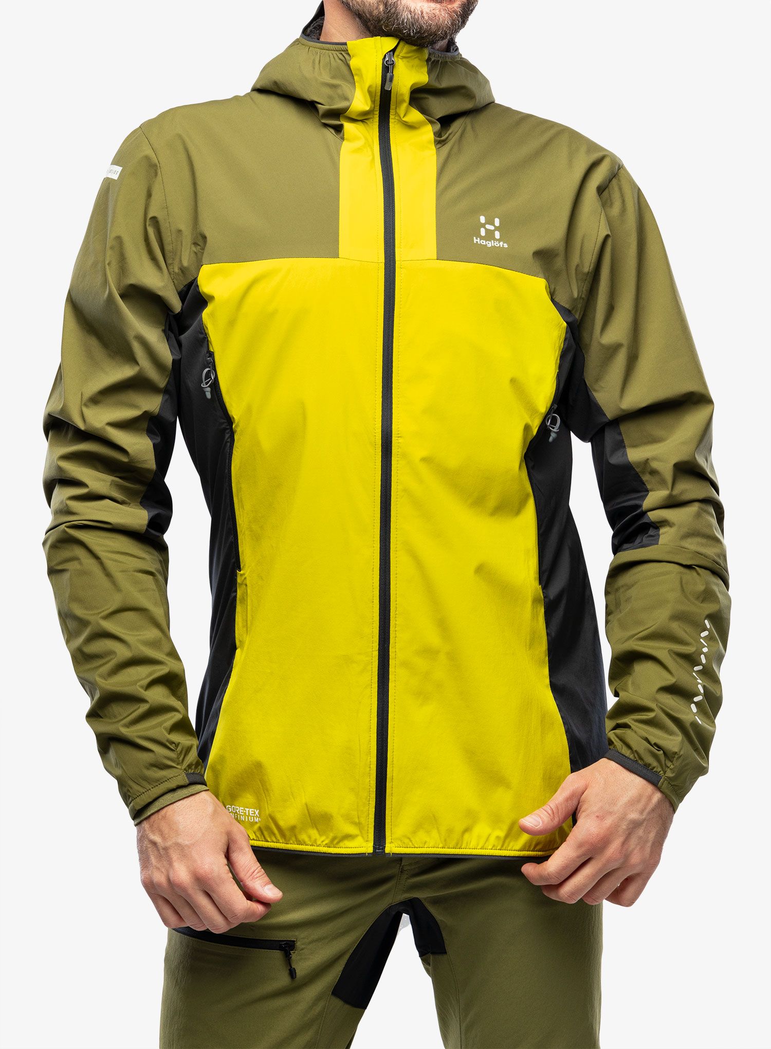 Куртка утеплена Haglofs L.I.M Alpha Hood - aurora/olive green