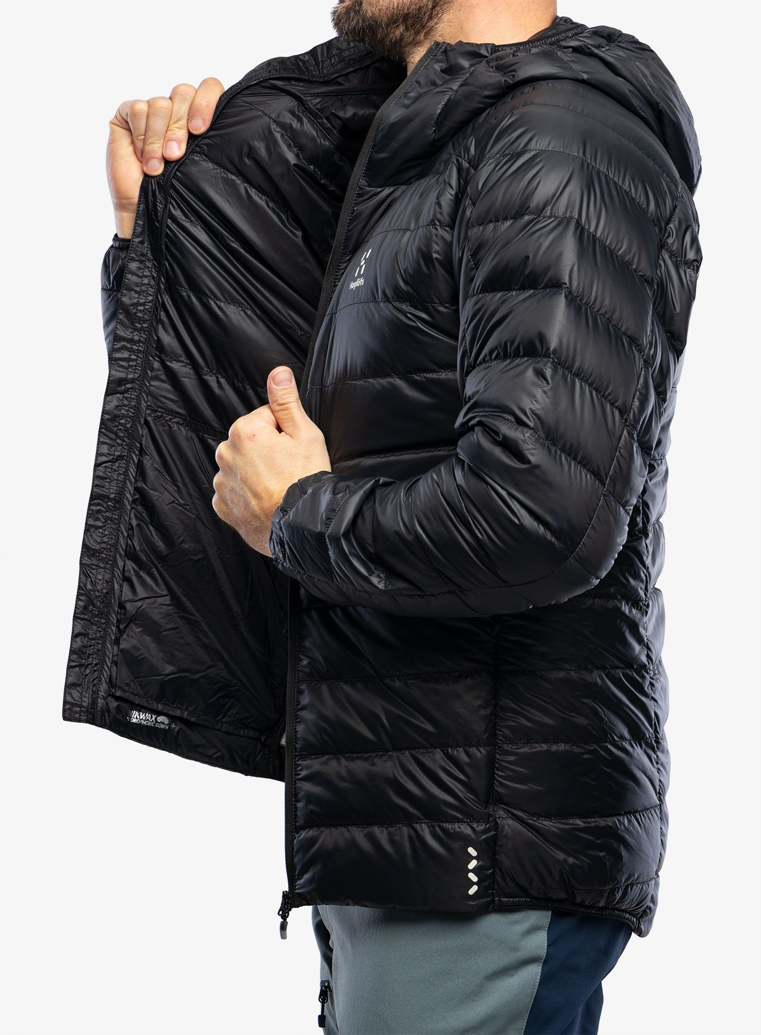 Пуховик Haglofs L.I.M Down Hood - true black