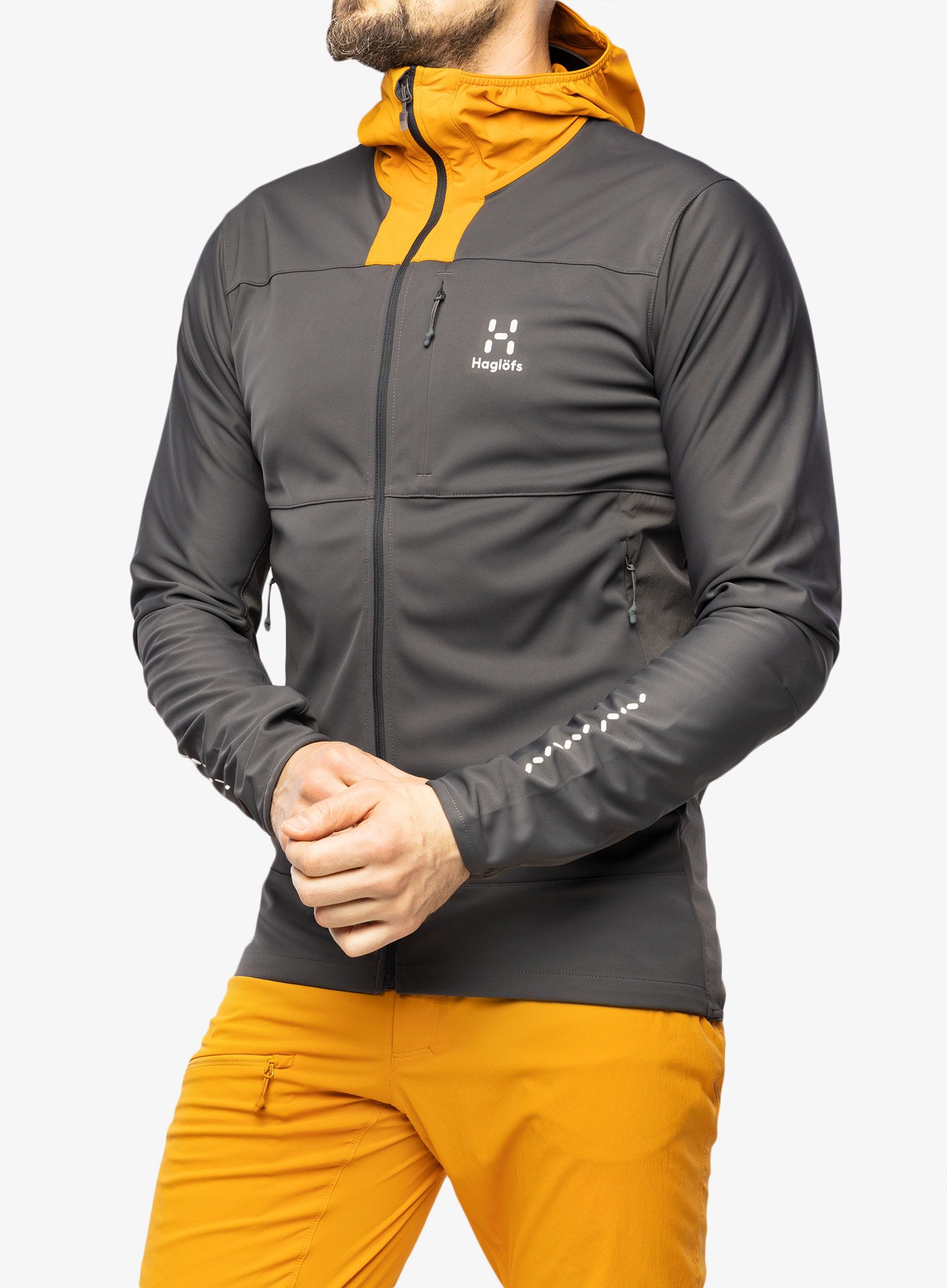 Куртка softshell Haglofs L.I.M Hybrid Softshell Jacket - magnetite/desert yellow