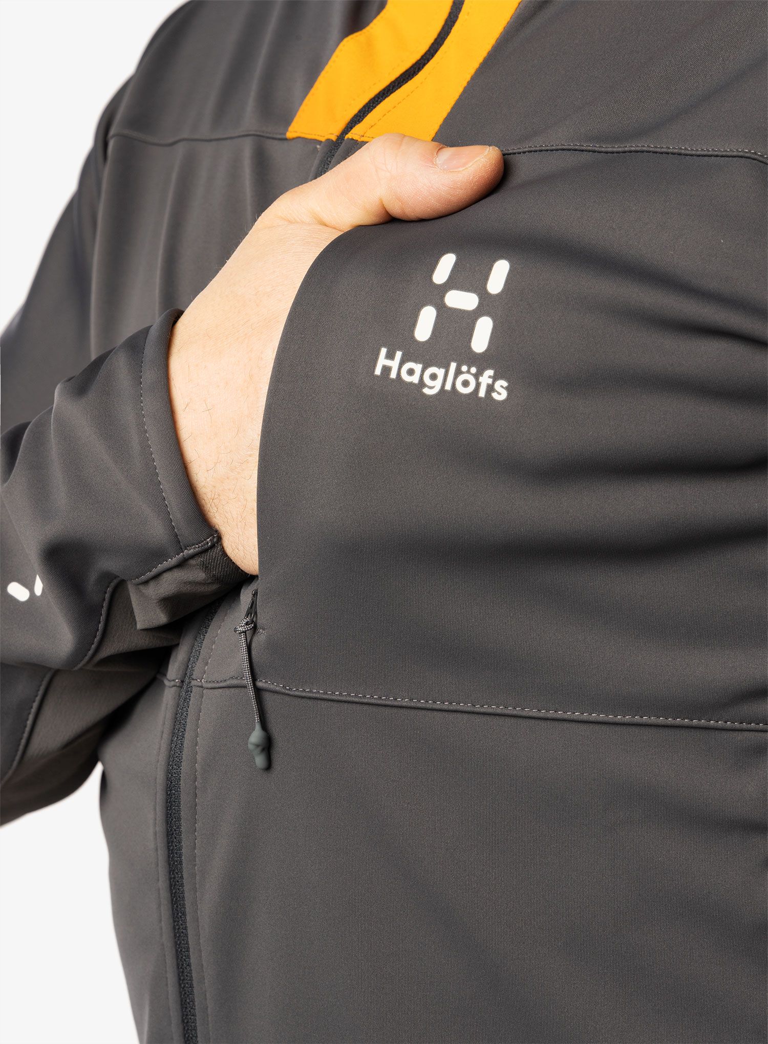 Куртка softshell Haglofs L.I.M Hybrid Softshell Jacket - magnetite/desert yellow