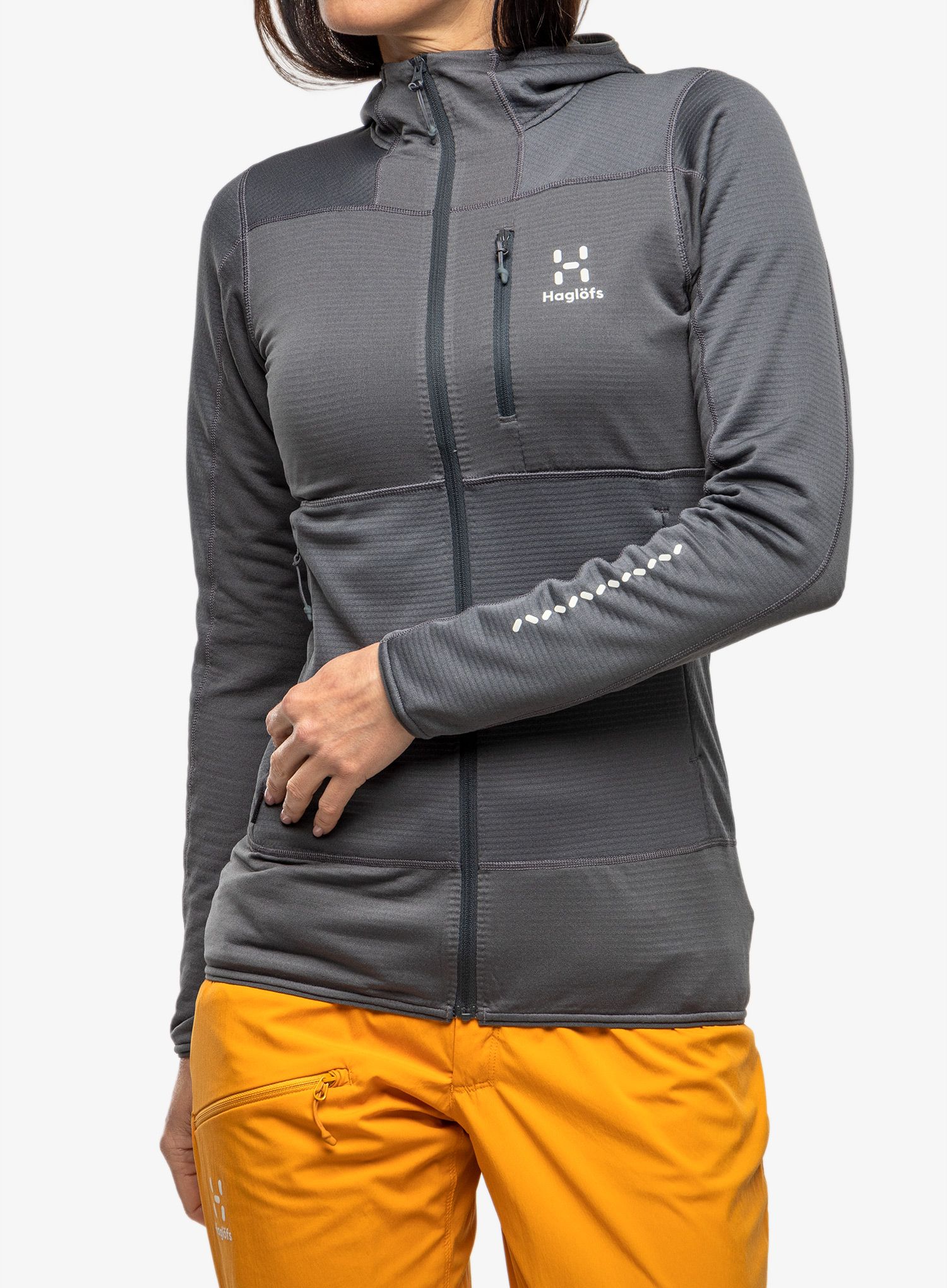 Кофта з каптуром жіноча Haglofs L.I.M Mid Fast Hood - magnetite