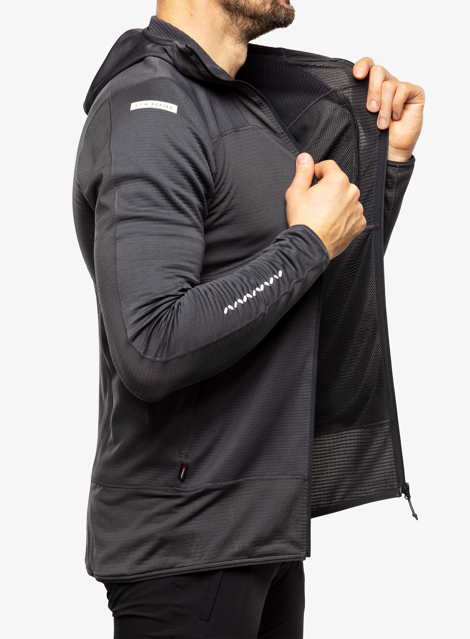 Кофта з каптуром Haglofs L.I.M Mid Fast Hood - magnetite