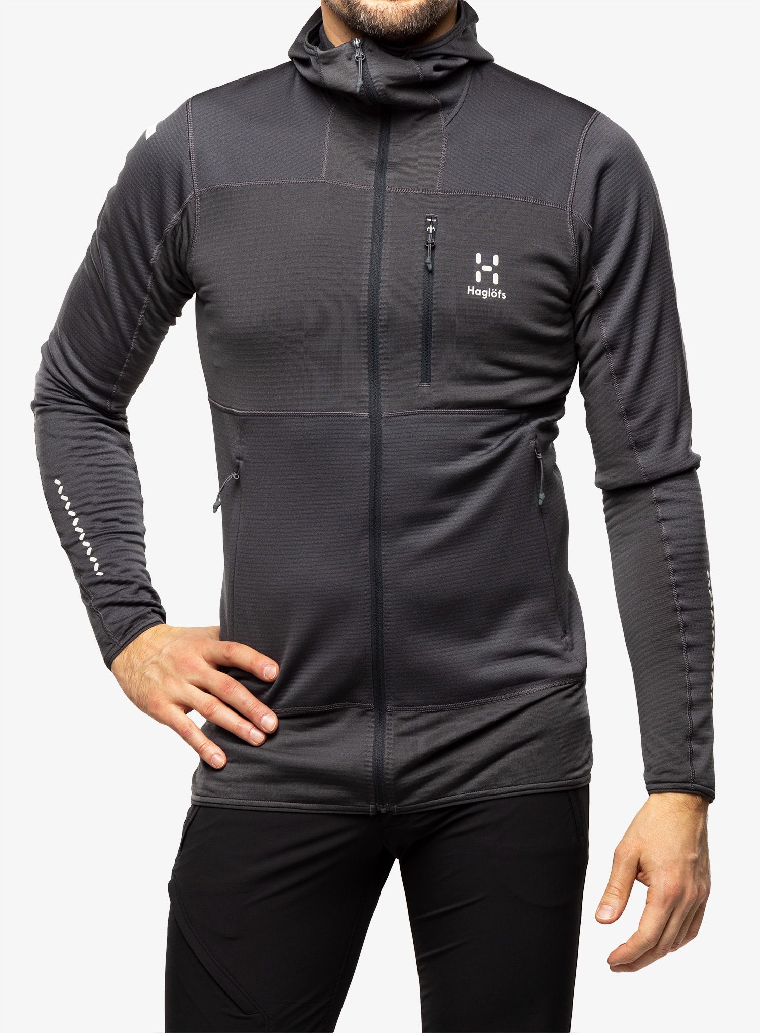 Кофта з каптуром Haglofs L.I.M Mid Fast Hood - magnetite