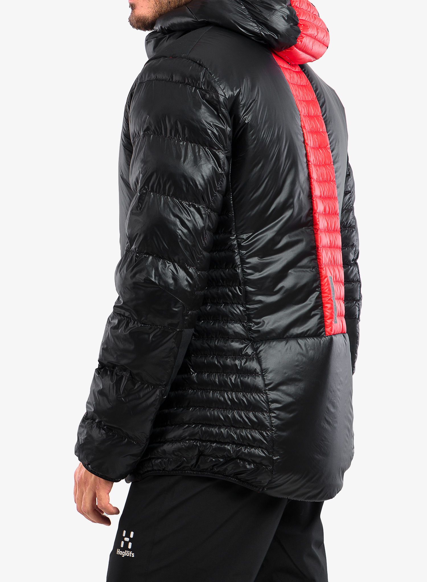 Пуховик Haglofs L.I.M ZT Down Jacket - true black/zenith red