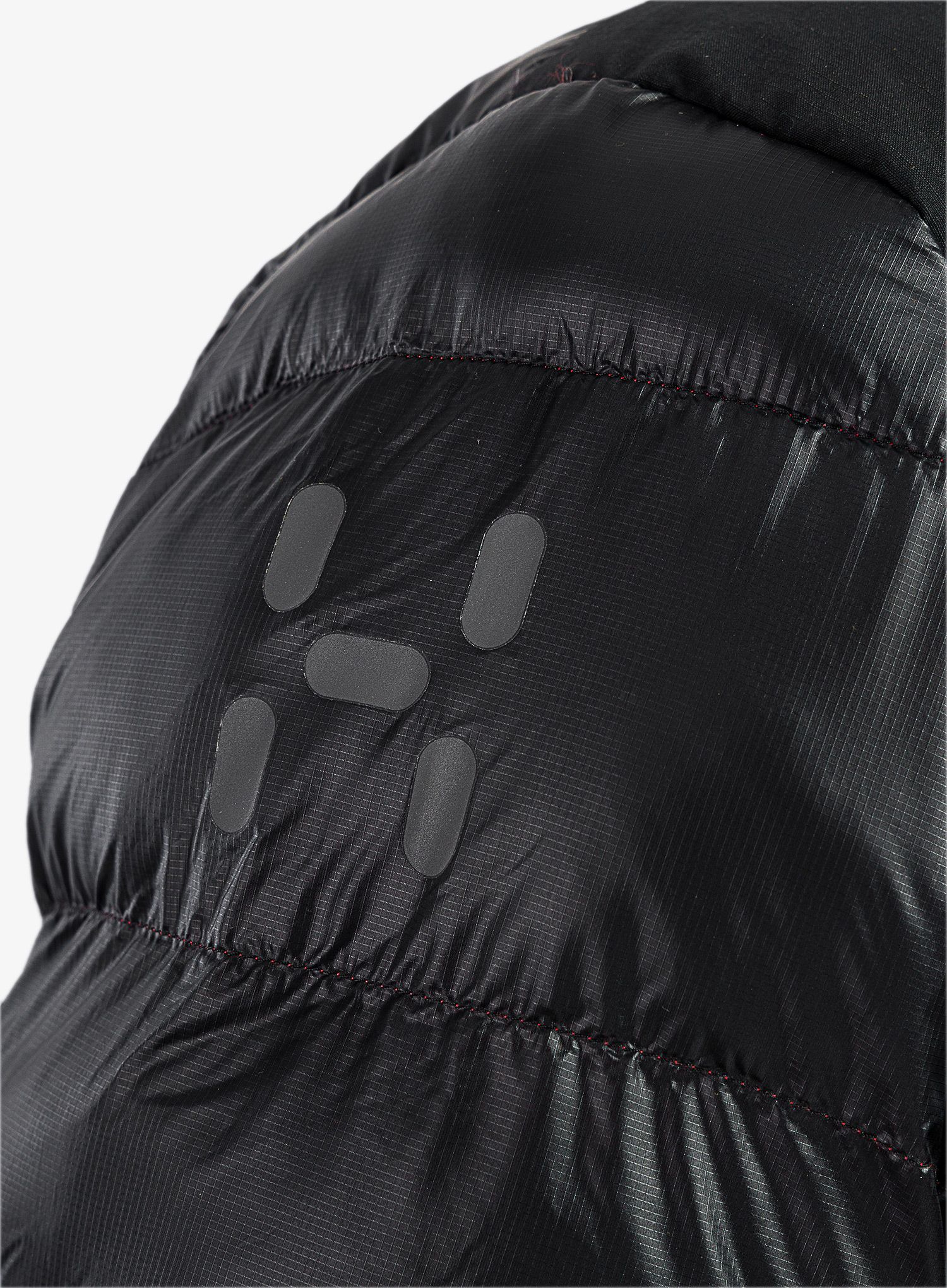 Пуховик Haglofs L.I.M ZT Down Jacket - true black/zenith red