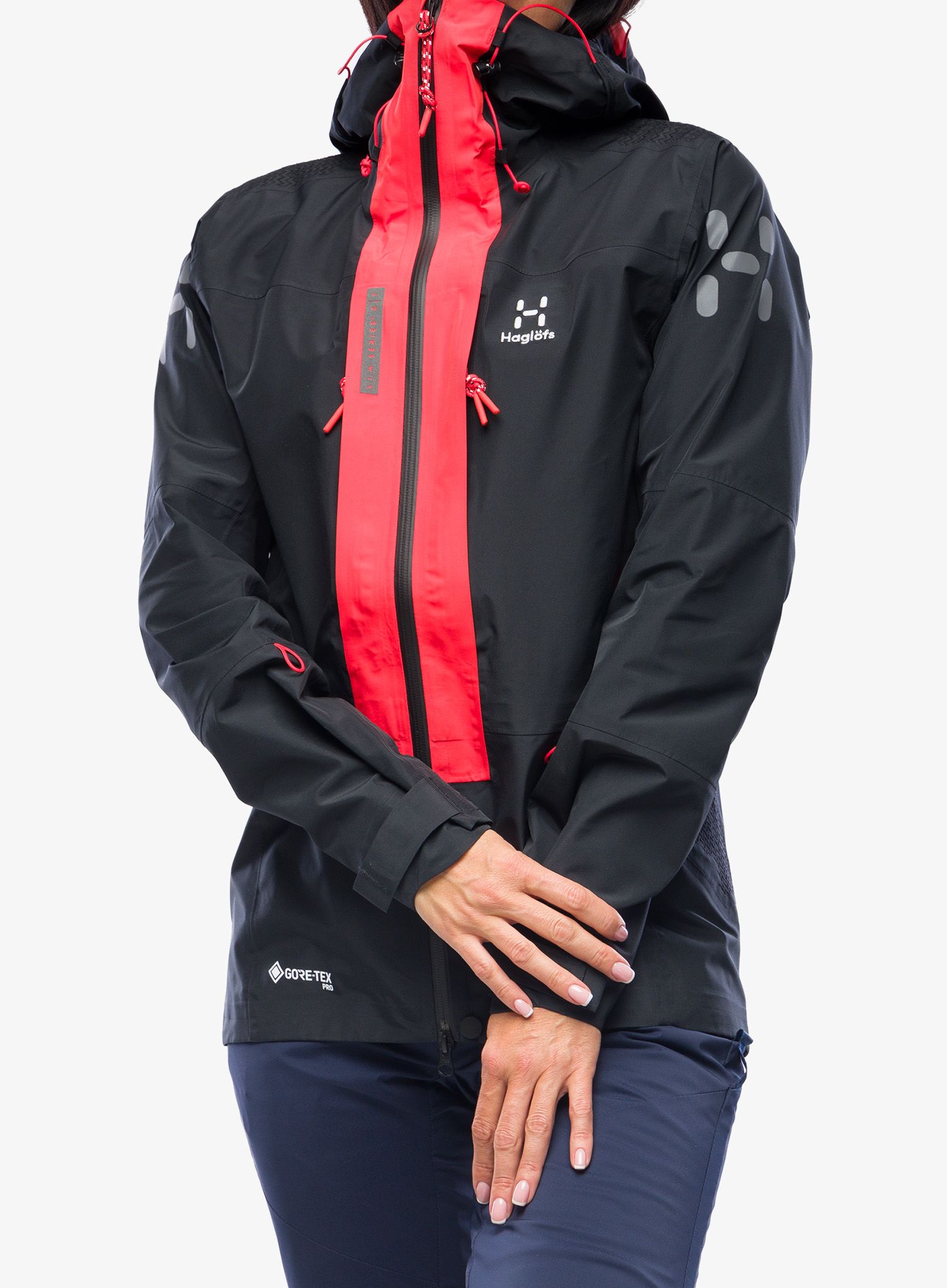Куртка жіноча Haglofs L.I.M ZT Mountain GTX PRO Jacket - true black/red