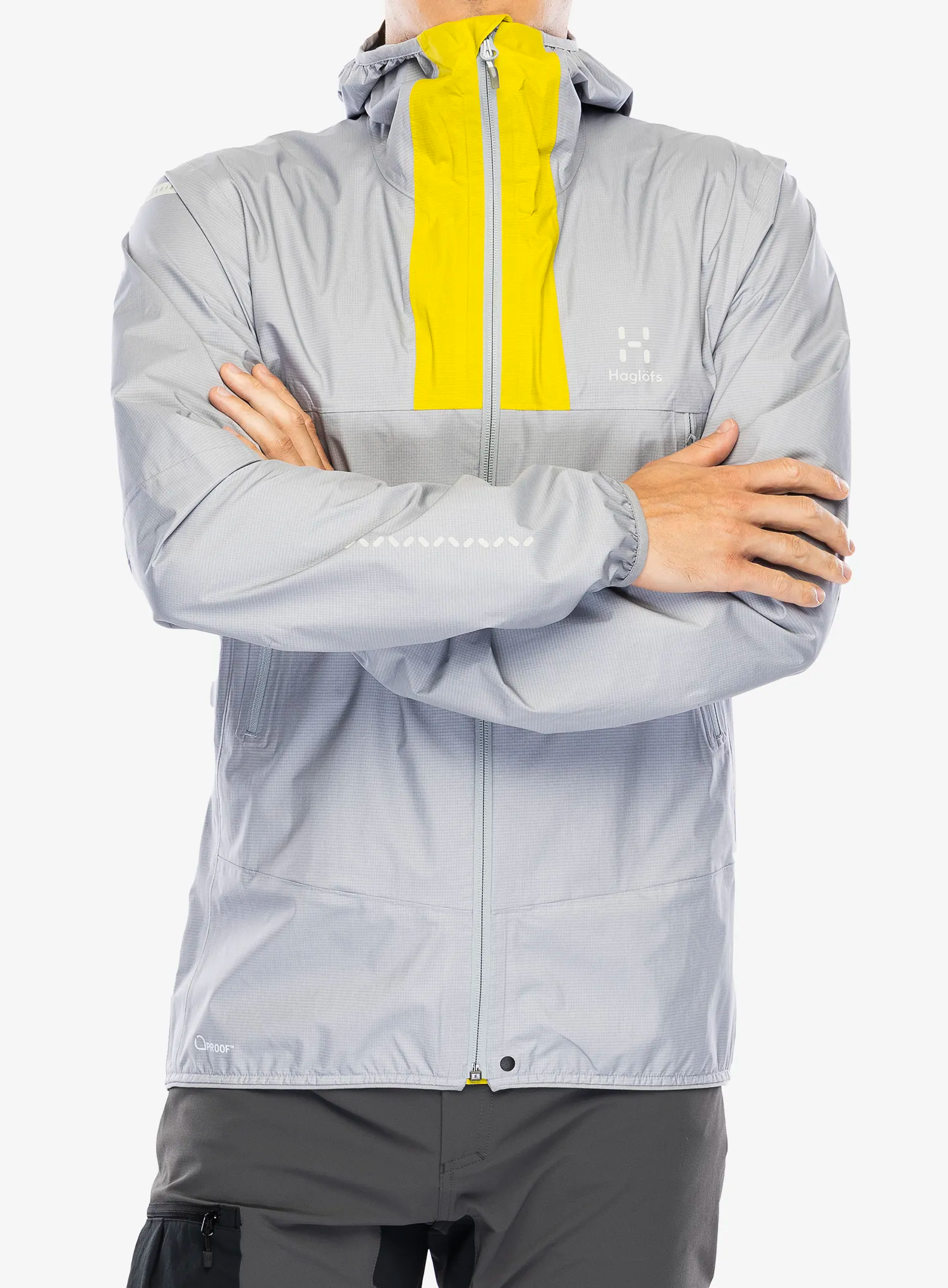 Куртка дощовик Haglofs L.I.M Proof Jacket - concrete/aurora