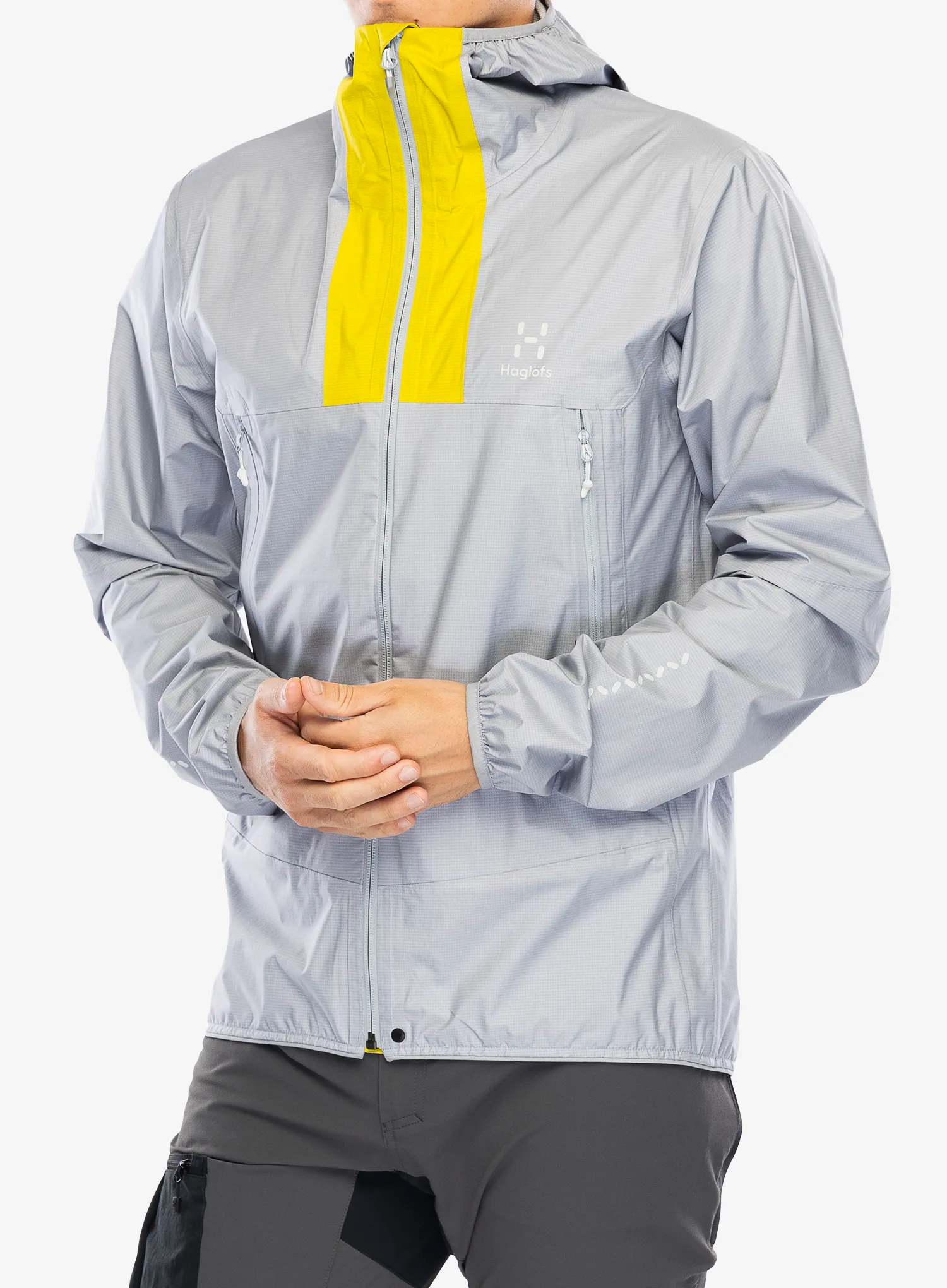 Куртка дощовик Haglofs L.I.M Proof Jacket - concrete/aurora